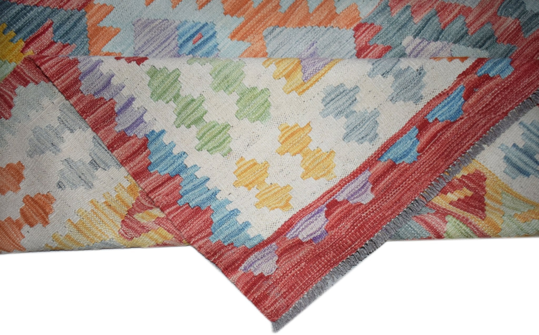 Handmade Afghan Maimana Kilim | 306 x 200 cm | 10'1" x 6'7" - Najaf Rugs & Textile