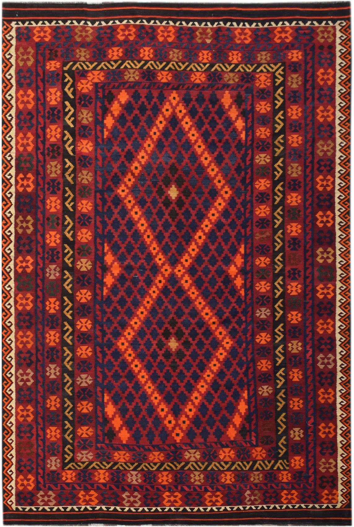 Handmade Afghan Maimana Kilim | 315 x 210 cm | 10'4" x 6'11" - Najaf Rugs & Textile