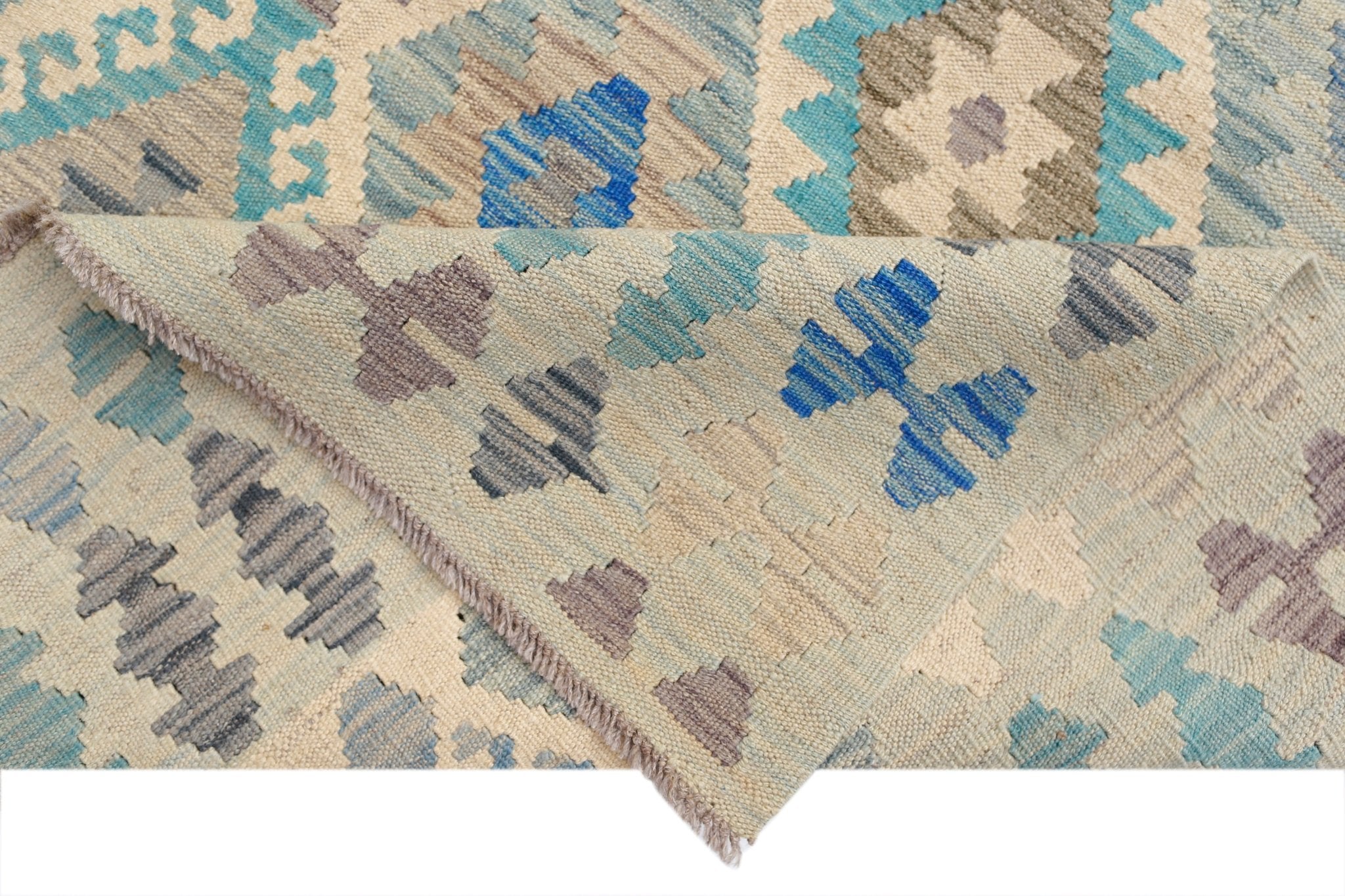 Handmade Afghan Maimana Kilim | 337 x 257 cm | 11'1" x 8'6" - Najaf Rugs & Textile