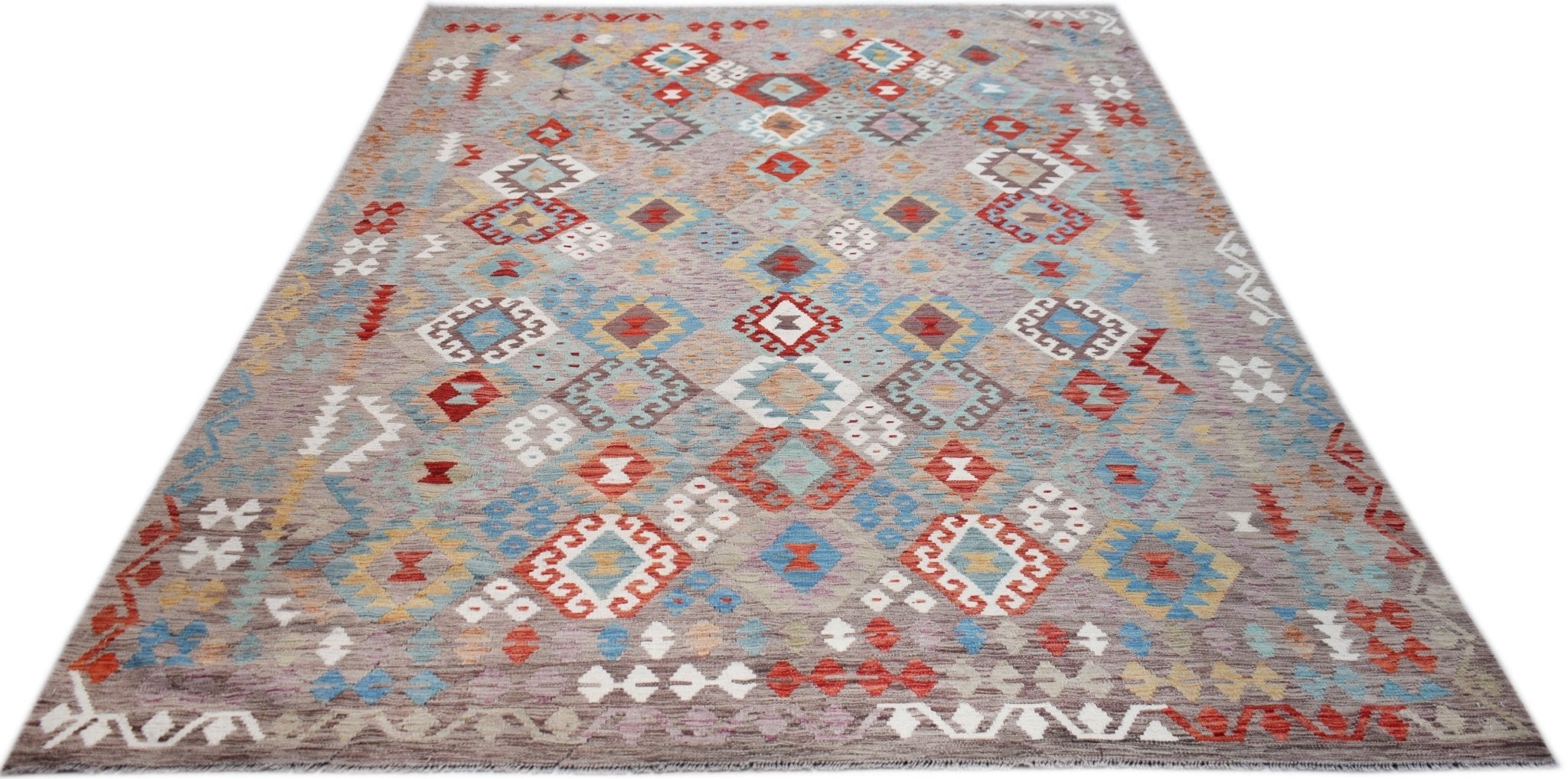 Handmade Afghan Maimana Kilim | 342 x 252 cm | 11'6" x 8'3" - Najaf Rugs & Textile