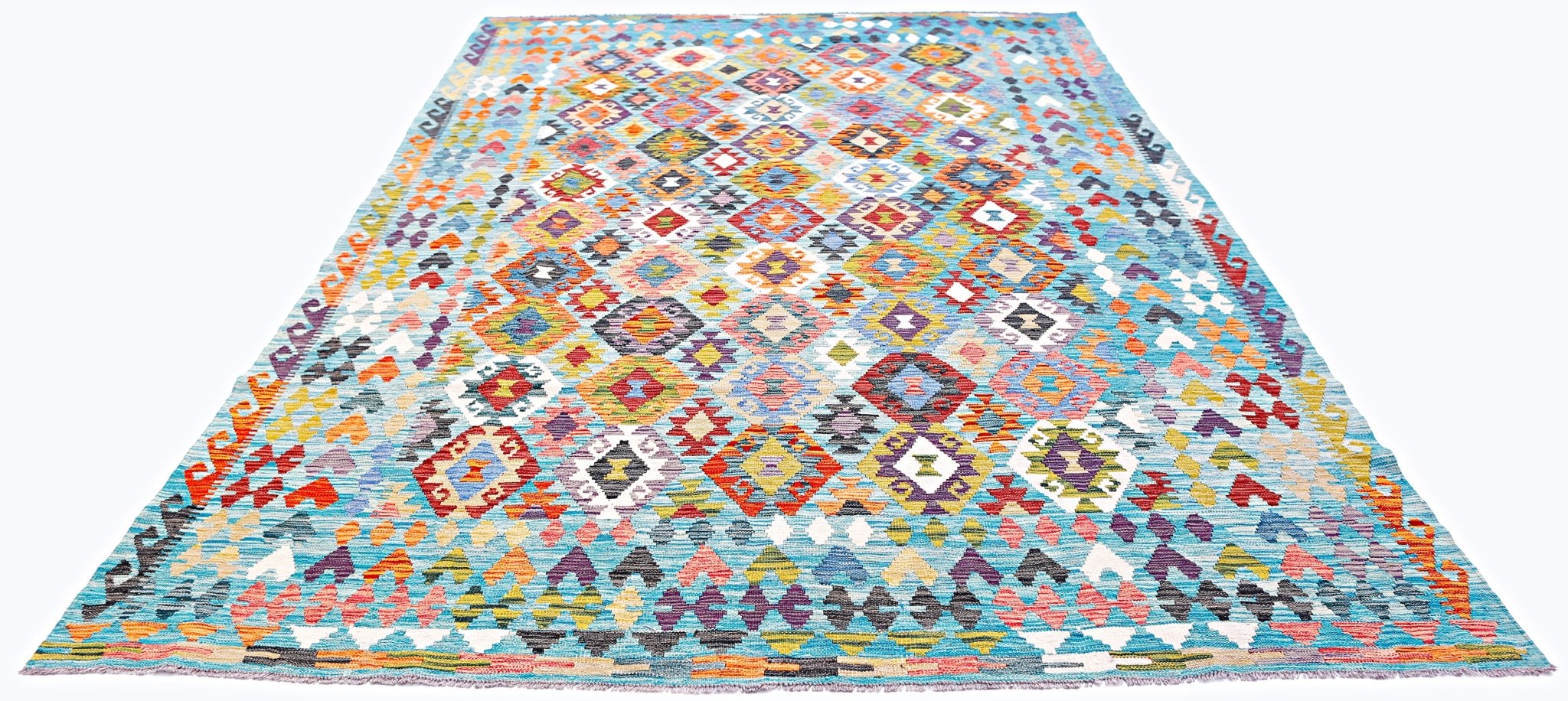 Handmade Afghan Maimana Kilim | 343 x 247 cm | 11'3" x 8'1" - Najaf Rugs & Textile
