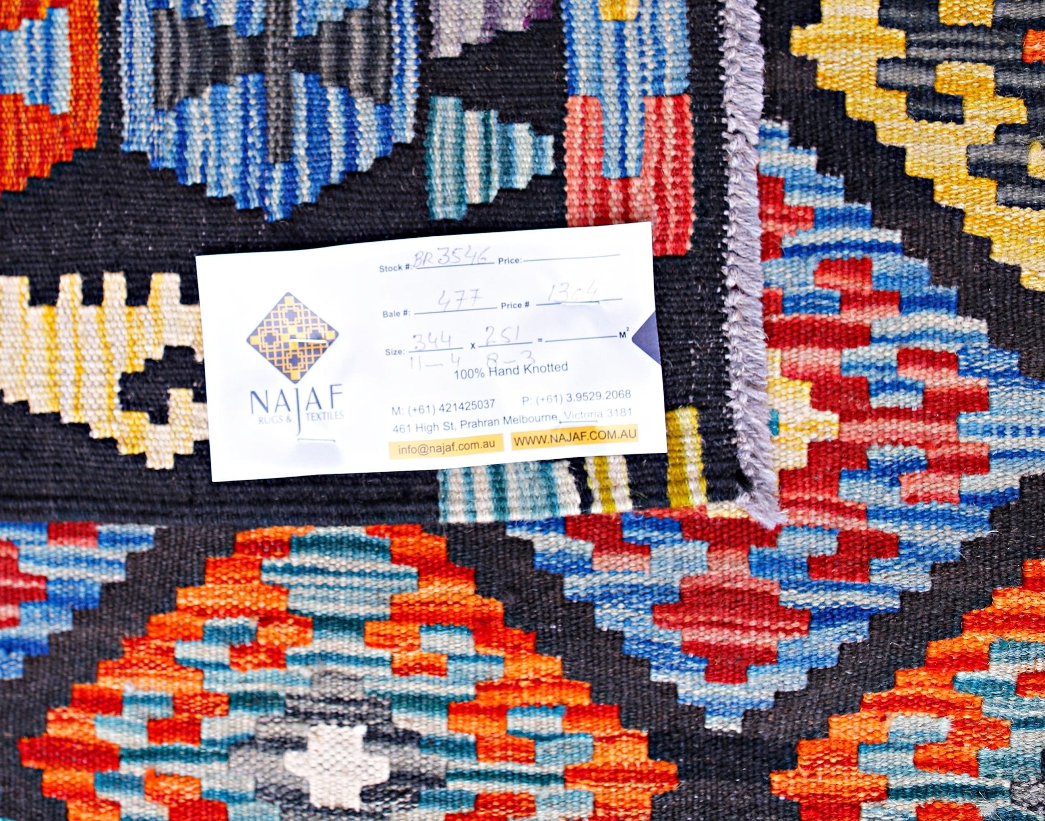 Handmade Afghan Maimana Kilim | 344 x 251 cm | 11'4" x 8'3" - Najaf Rugs & Textile