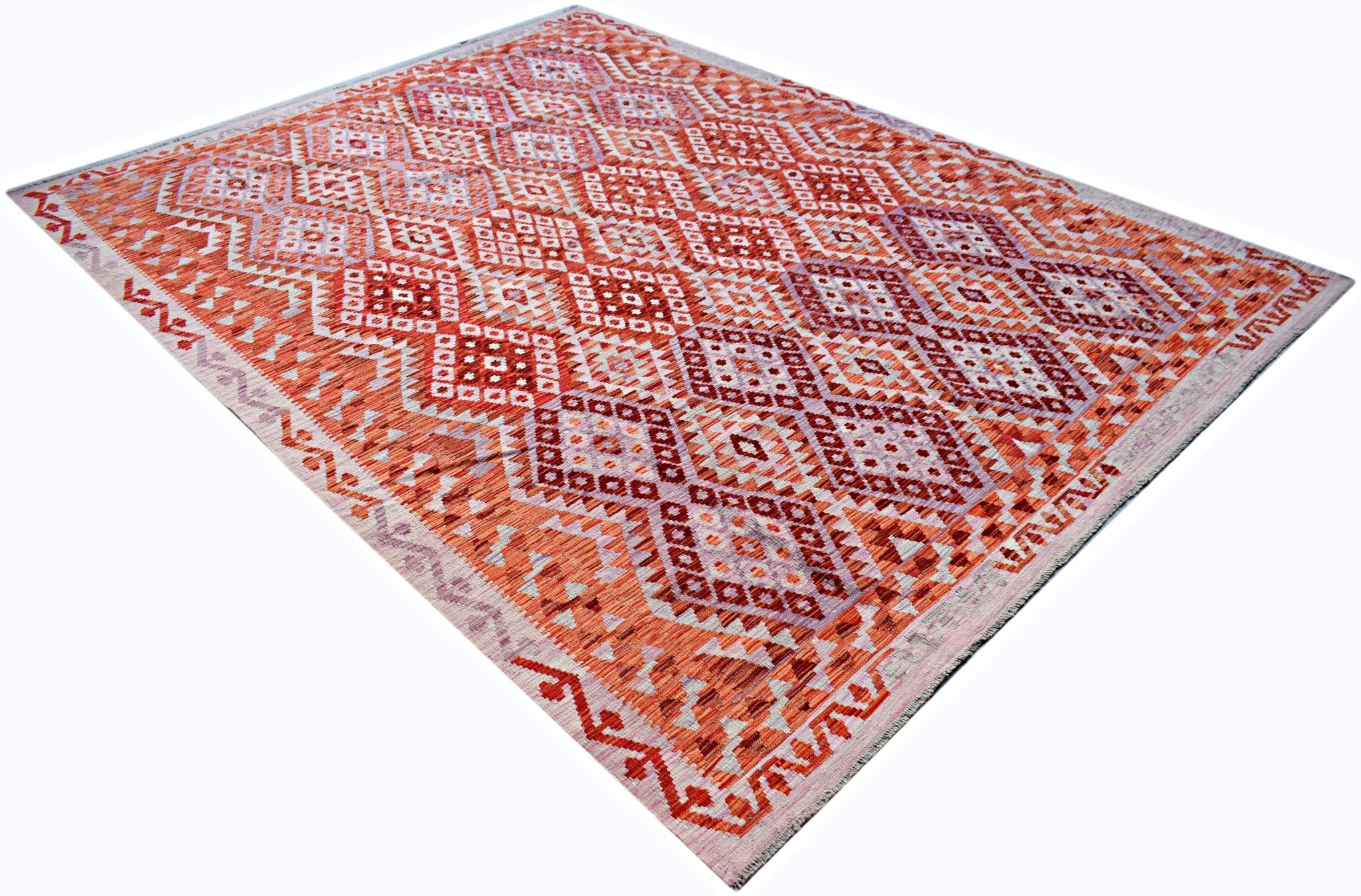 Handmade Afghan Maimana Kilim | 346 x 261 cm | 11'5" x 8'7" - Najaf Rugs & Textile