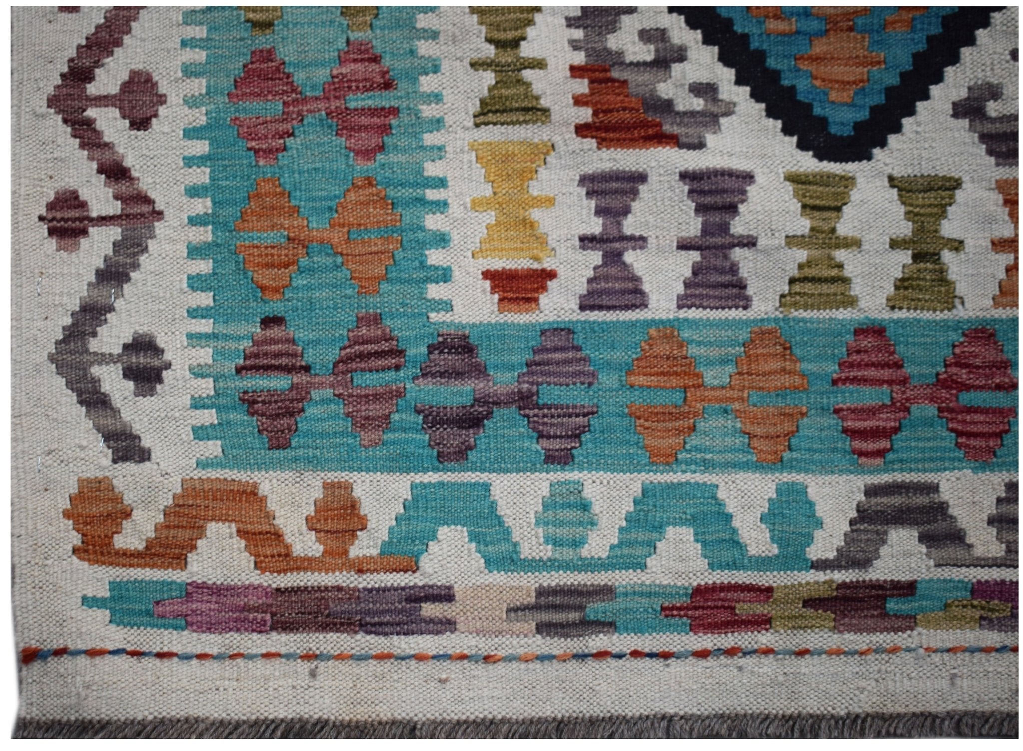 Handmade Afghan Maimana Kilim | 363 x 272 cm | 11'11" x 8'11" - Najaf Rugs & Textile