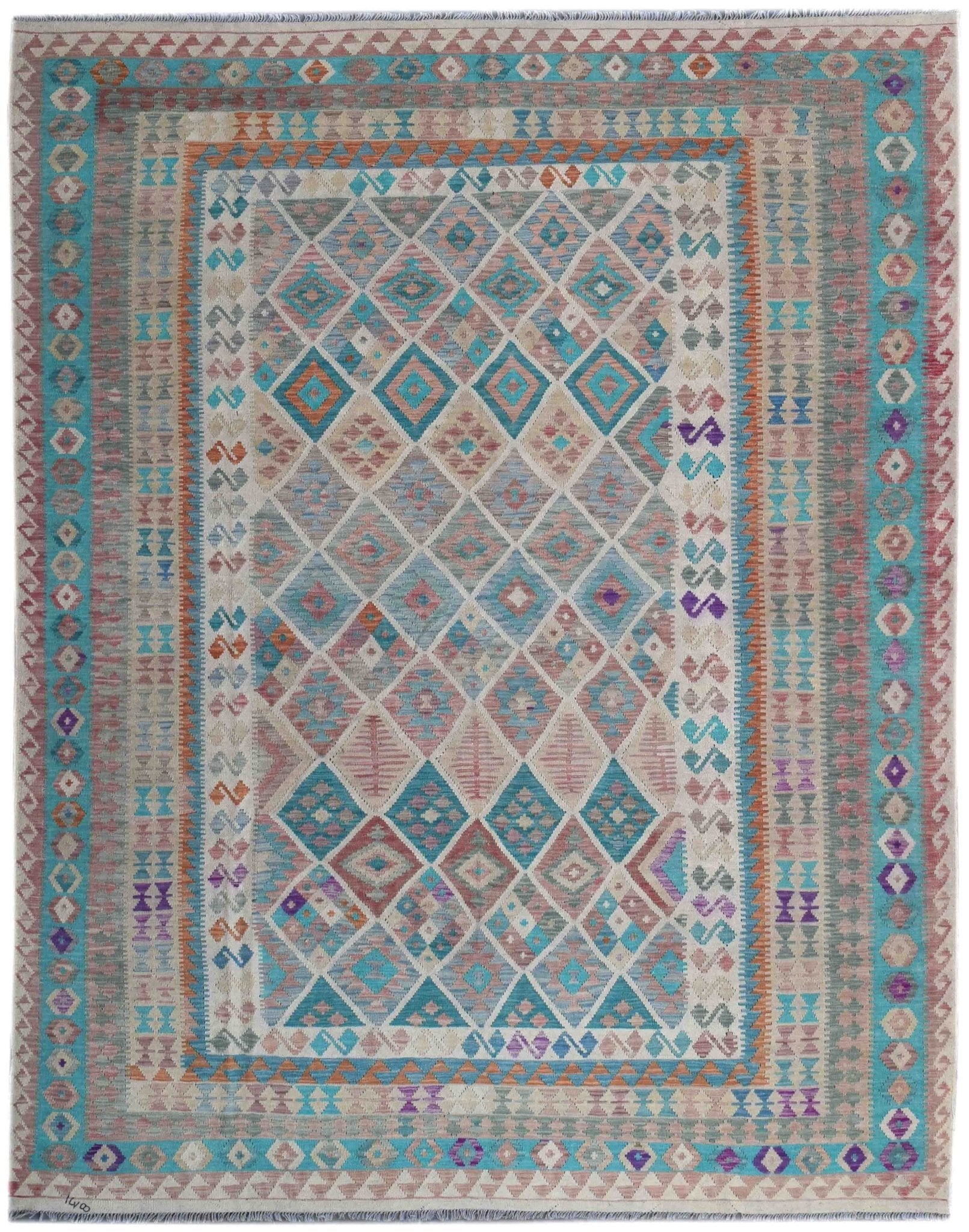 Handmade Afghan Maimana Kilim | 368 x 248 cm | 12'1" x 8'13" - Najaf Rugs & Textile