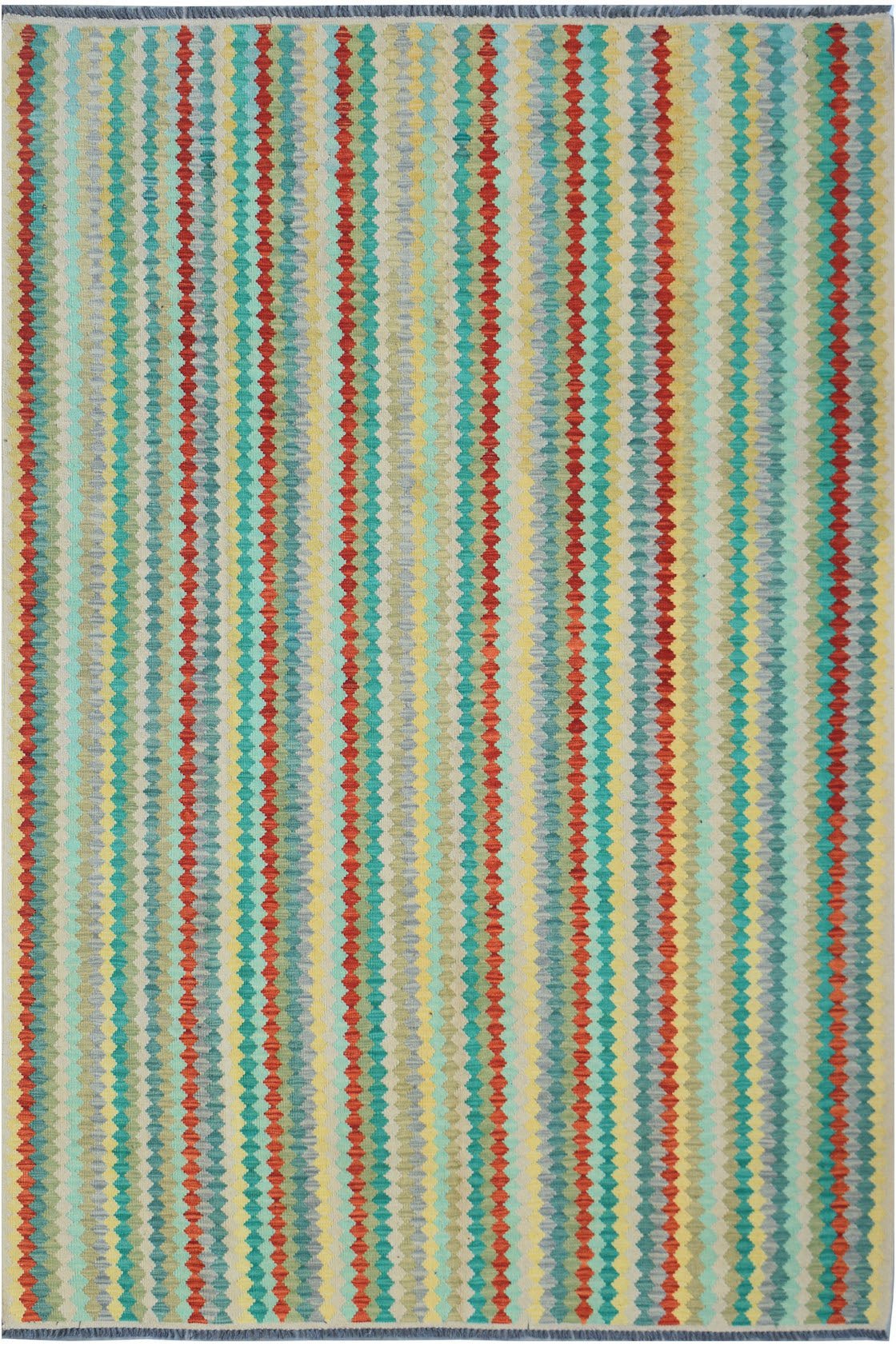 Handmade Afghan Maimana Killim | 296 x 206 cm | 9'9" x 6'9" - Najaf Rugs & Textile