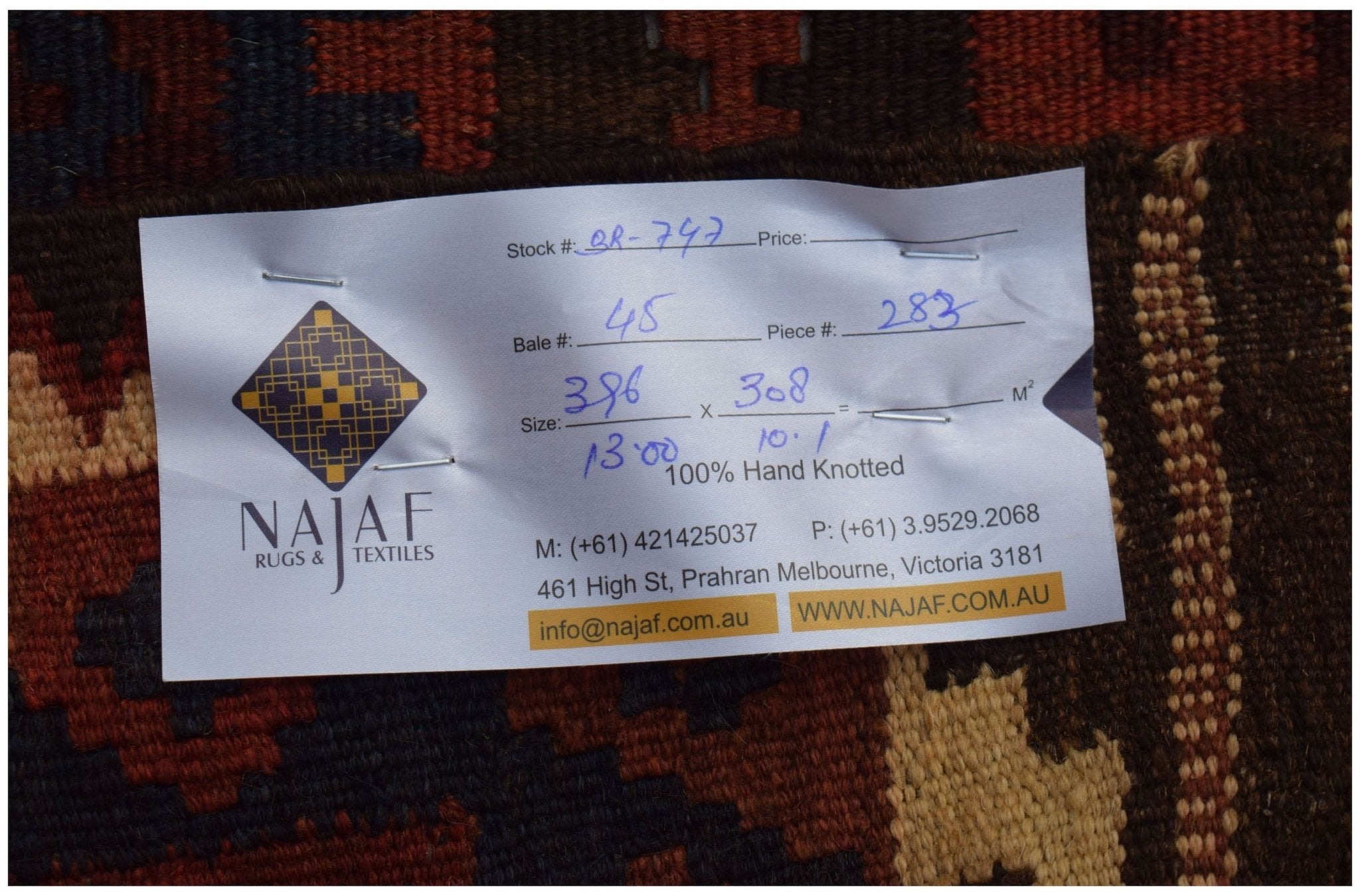 Handmade Afghan Maimana Killim | 396 x 308 cm | 13' x 10'1" - Najaf Rugs & Textile