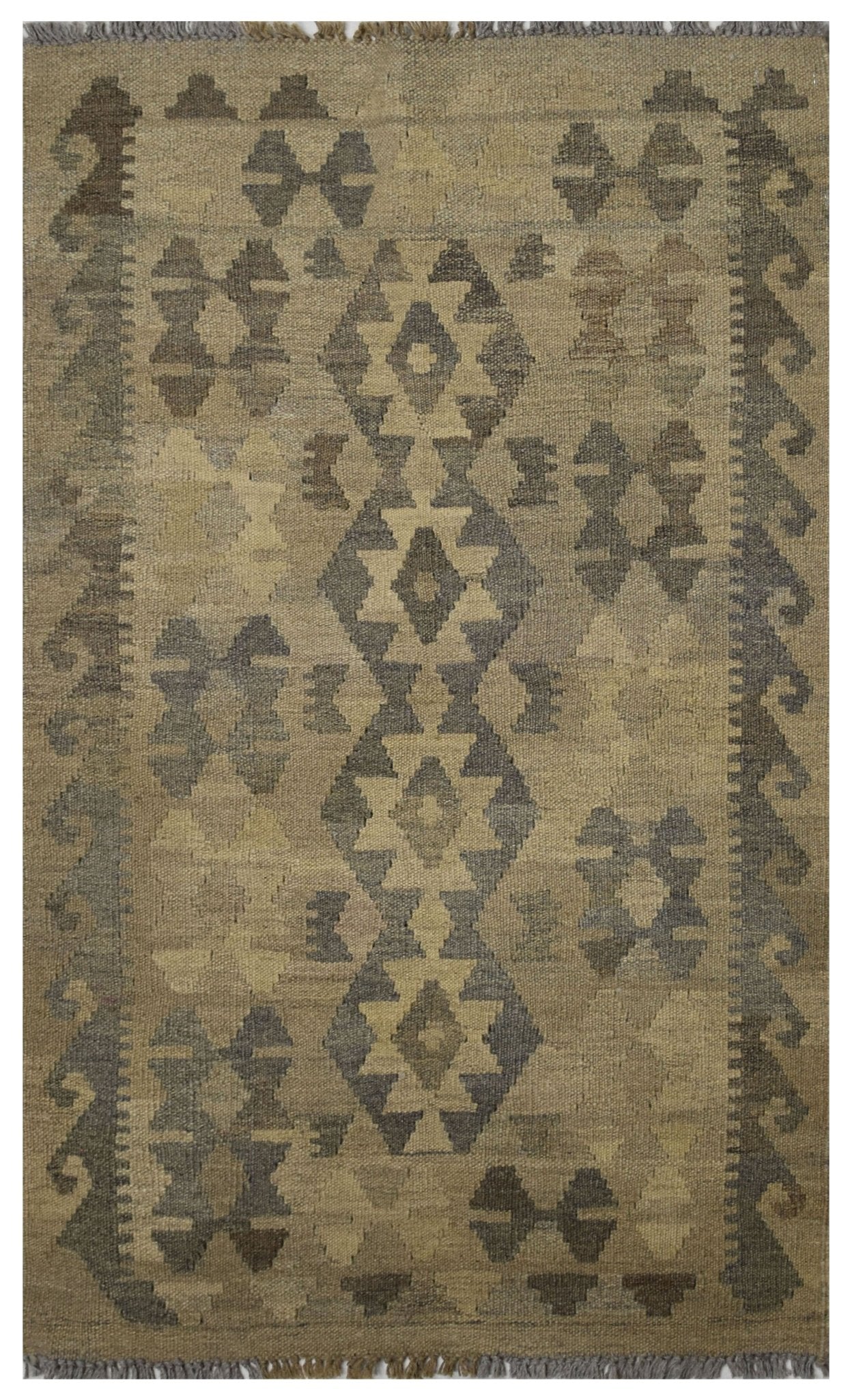 Handmade Afghan Natural Undyed Maiamana Kilim | 122 x 81 cm | 4' x 2'6" - Najaf Rugs & Textile