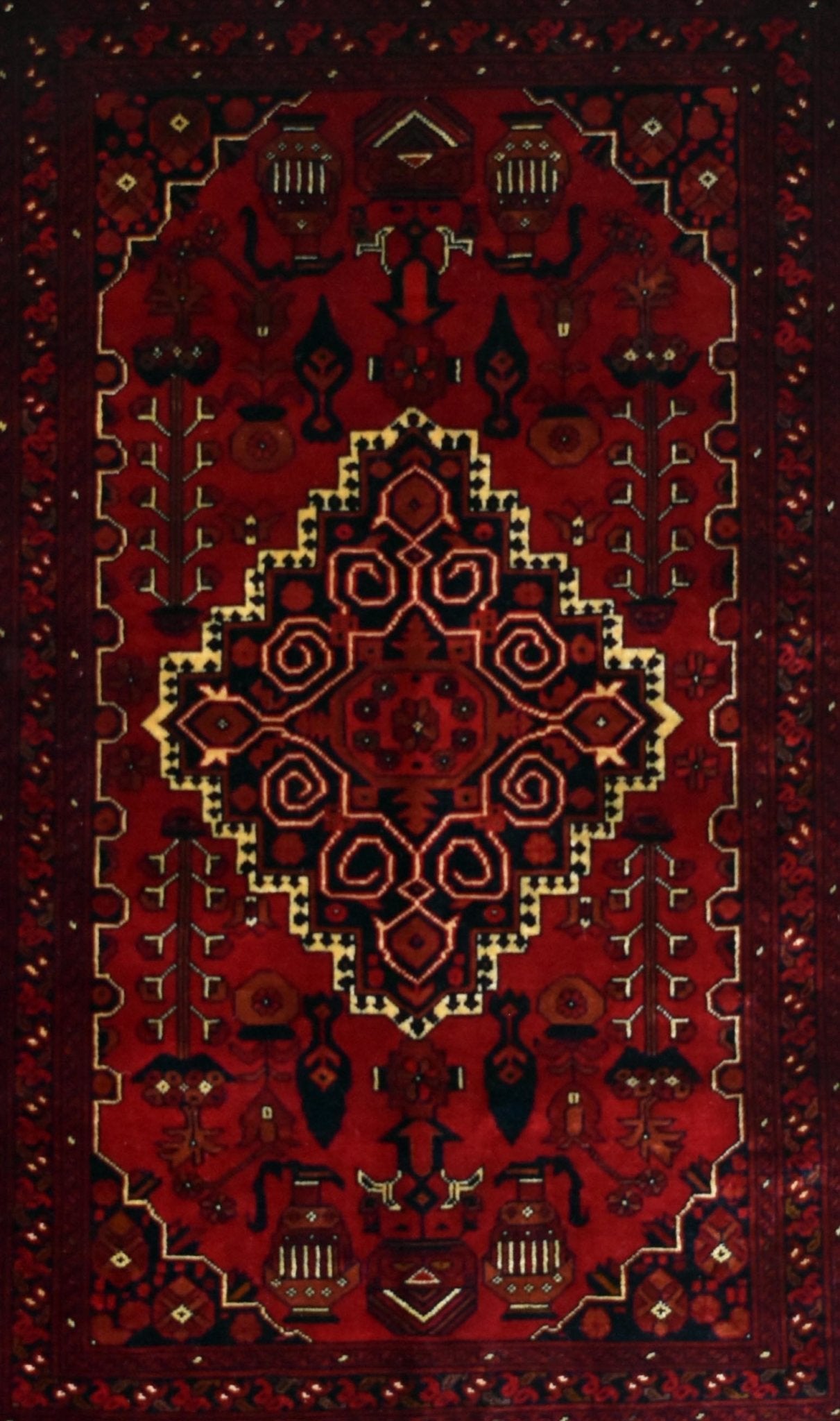 Handmade Afghan Traditional Biljik Rug | 141 x 104 cm | 4'6" x 3'4" - Najaf Rugs & Textile