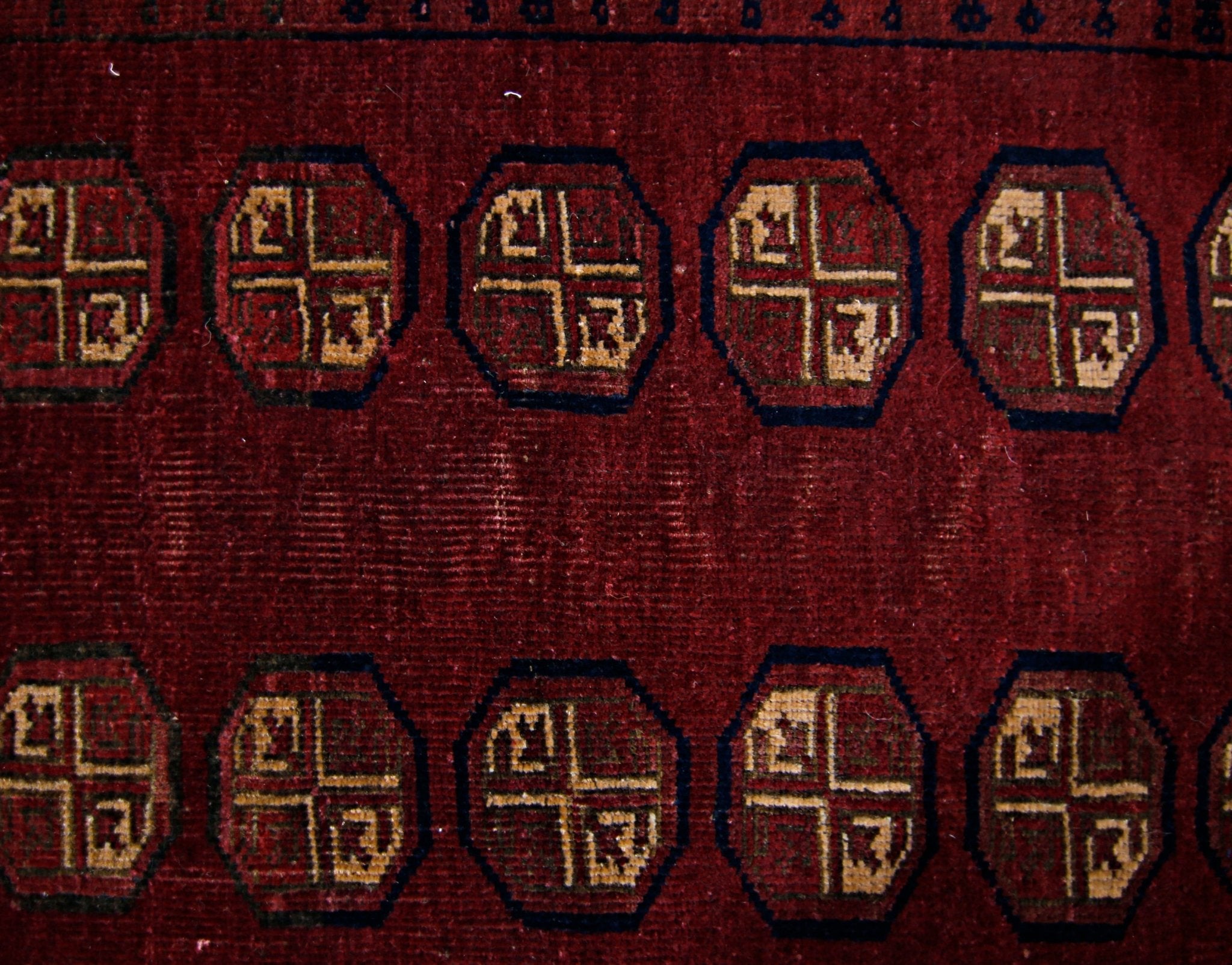 Handmade Antique Afghan Turkmen Rug | 145 x 101 cm | 4'9" x 3'3" - Najaf Rugs & Textile