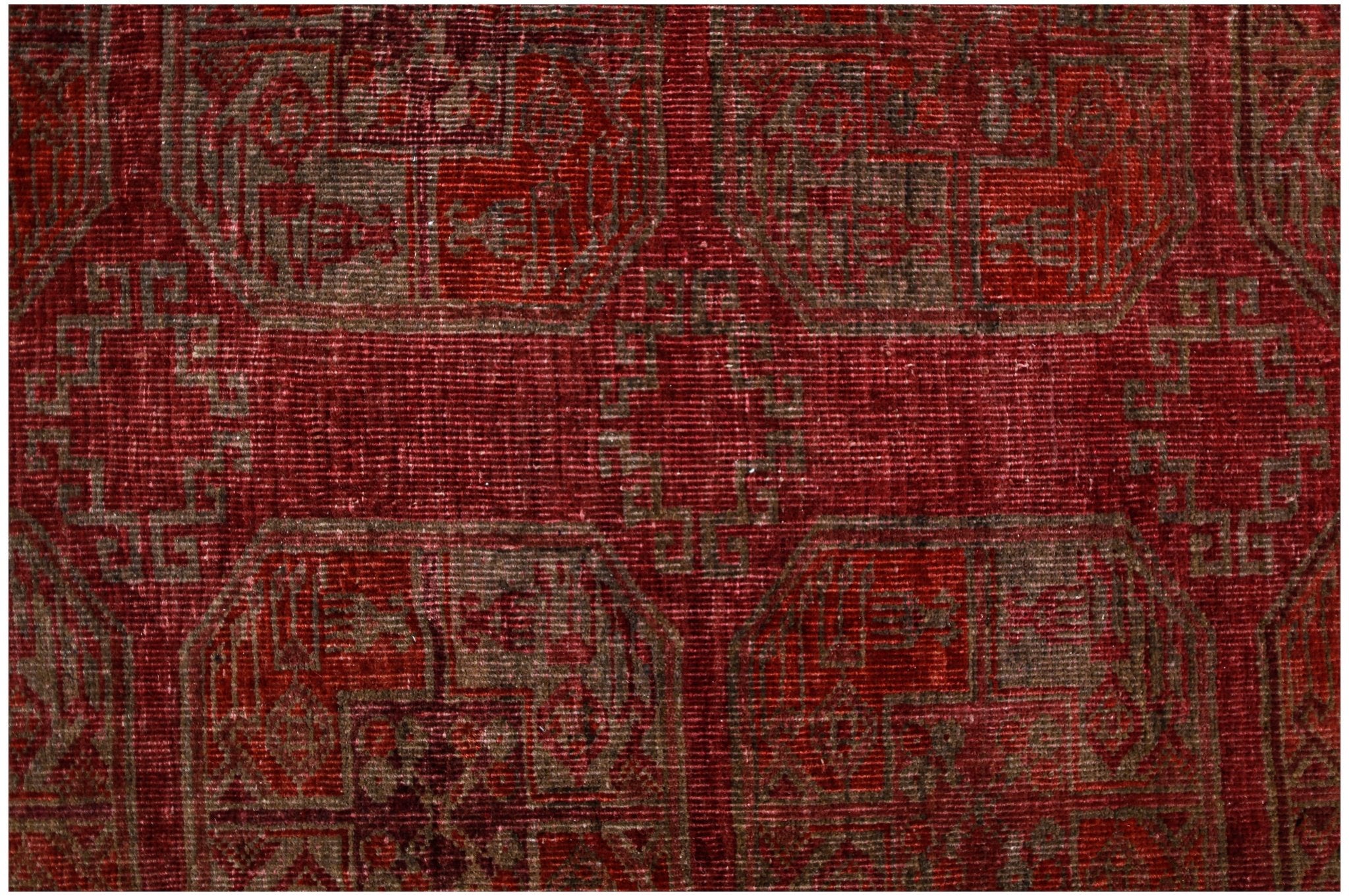 Handmade Antique Afghan Turkmen Rug | 267 x 204 cm | 8'9" x 6'8" - Najaf Rugs & Textile