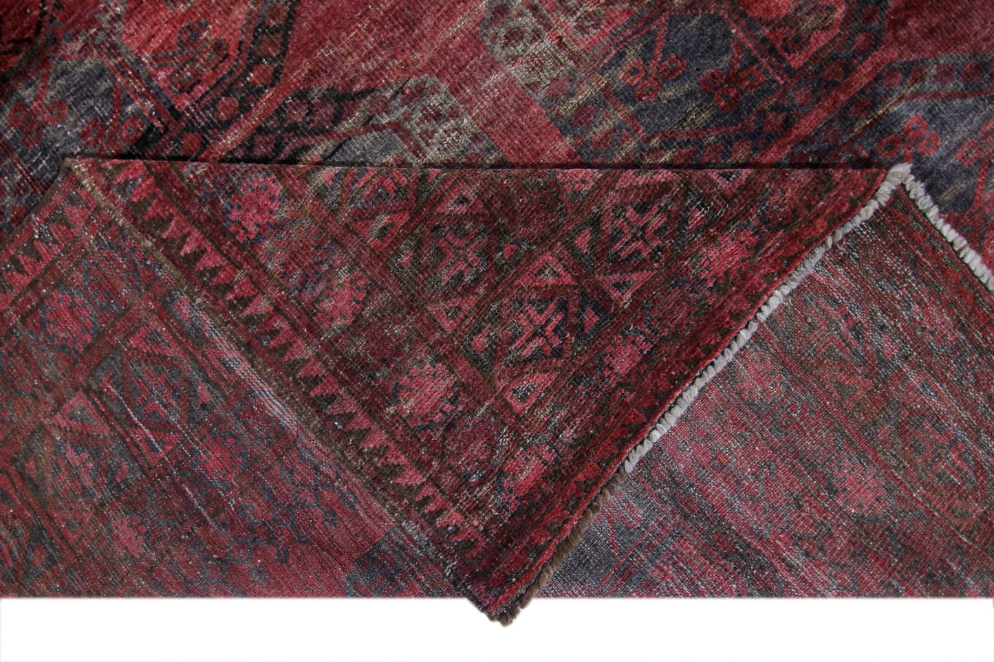 Handmade Antique Afghan Turkmen Rug | 294 x 251 cm | 9'8" x 8'3" - Najaf Rugs & Textile