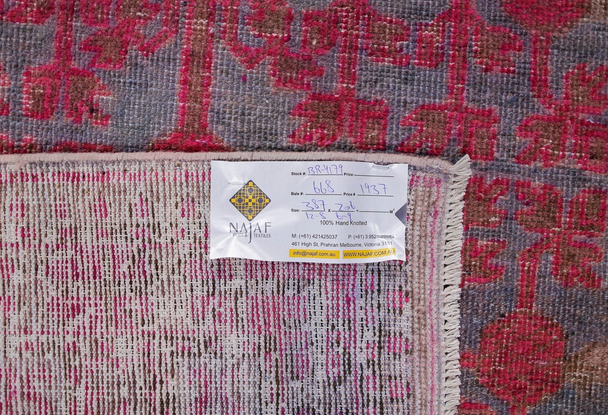 Handmade Antique Khotan Rug | 387 x 206 cm | 12'8" x 6'9" - Najaf Rugs & Textile