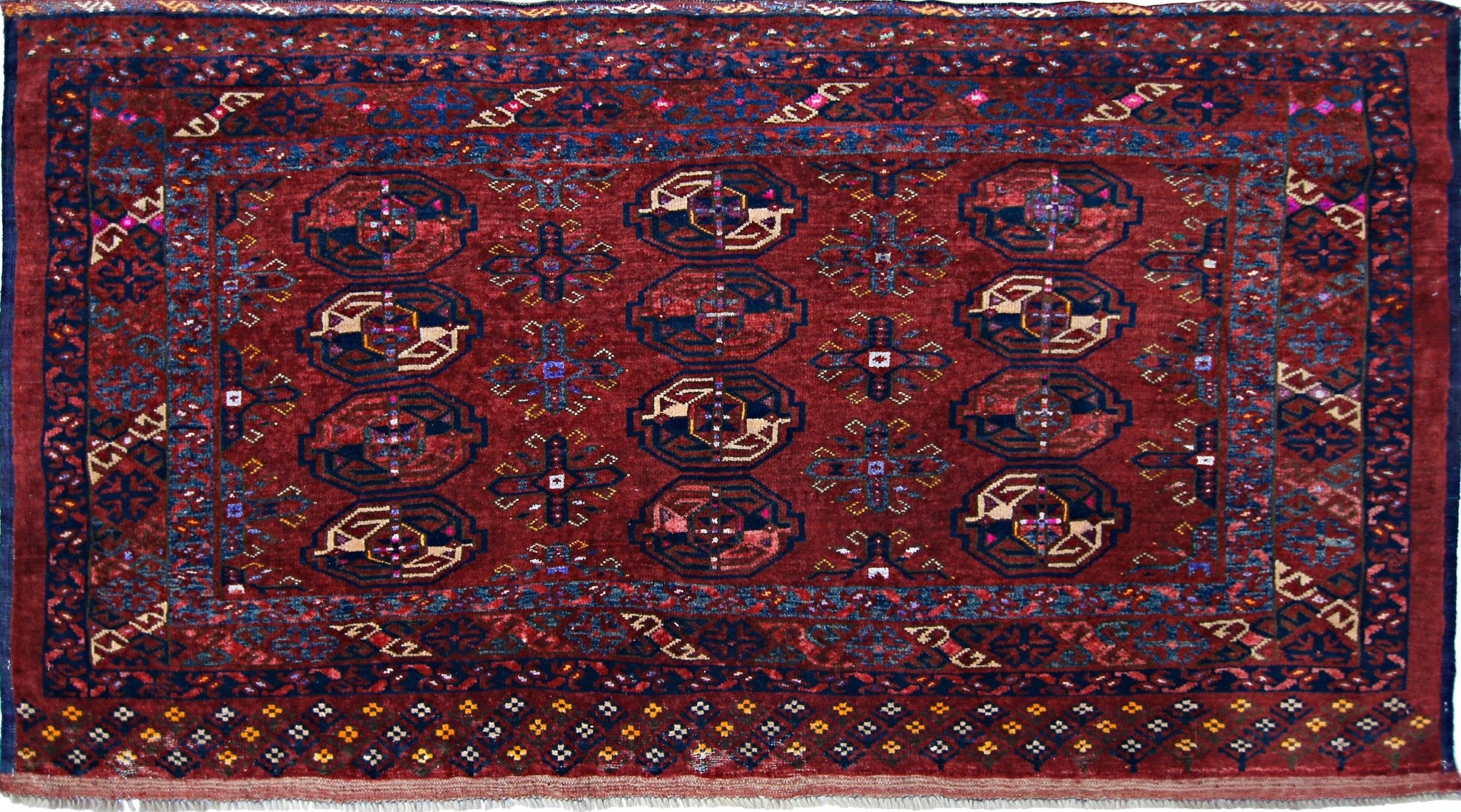 Handmade Antique Turkmen Tekke Rug | 172 x 91 cm | 5'8" x 3' - Najaf Rugs & Textile