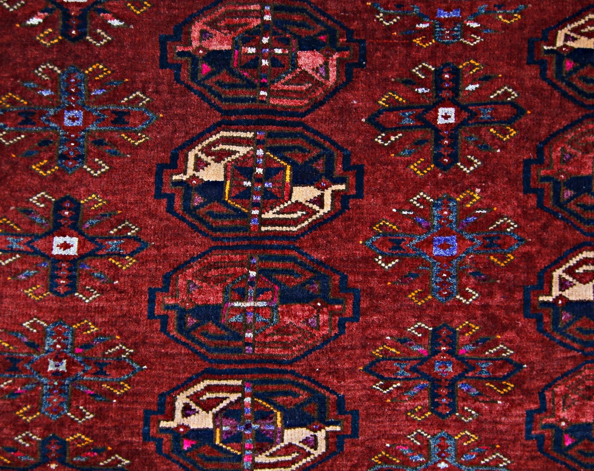 Handmade Antique Turkmen Tekke Rug | 172 x 91 cm | 5'8" x 3' - Najaf Rugs & Textile