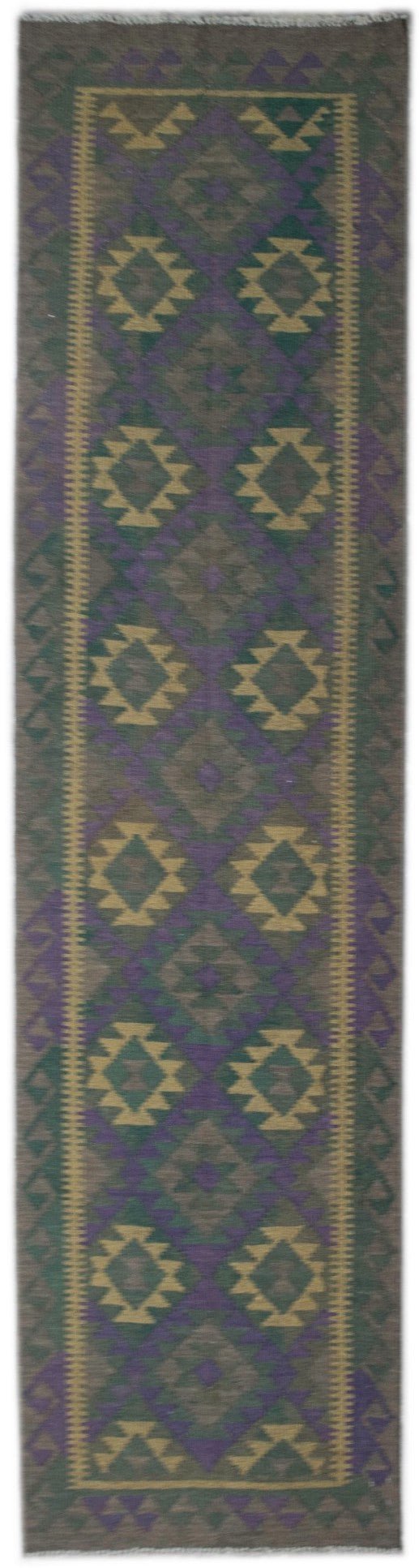 Handmade Kilim Hallway Runner | 297 x 80 cm | 9'7" x 2'6" - Najaf Rugs & Textile