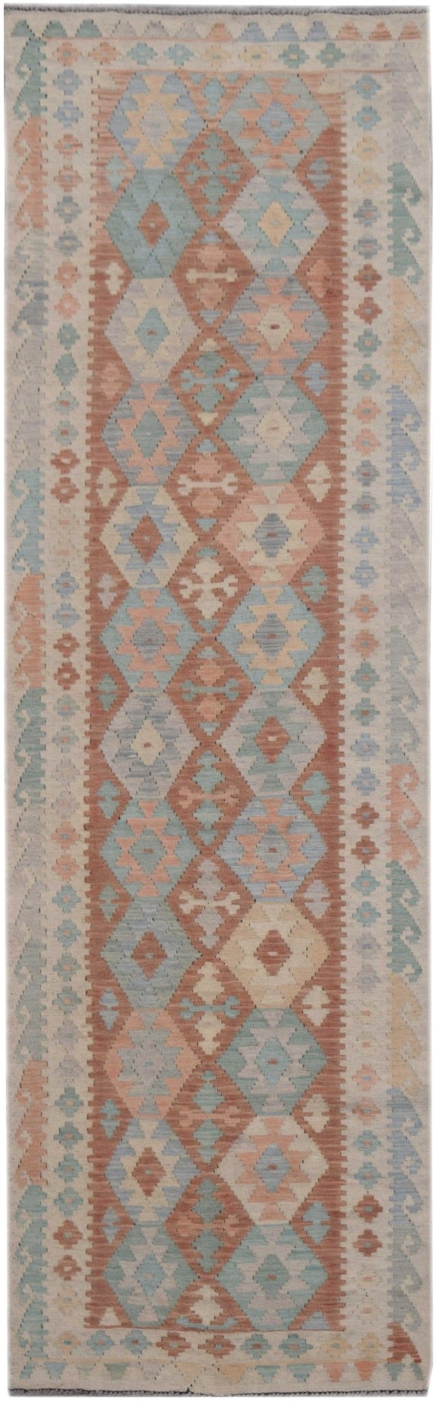 Handmade Maimana Kilim Hallway Runner | 284 x 79 cm - Najaf Rugs & Textile