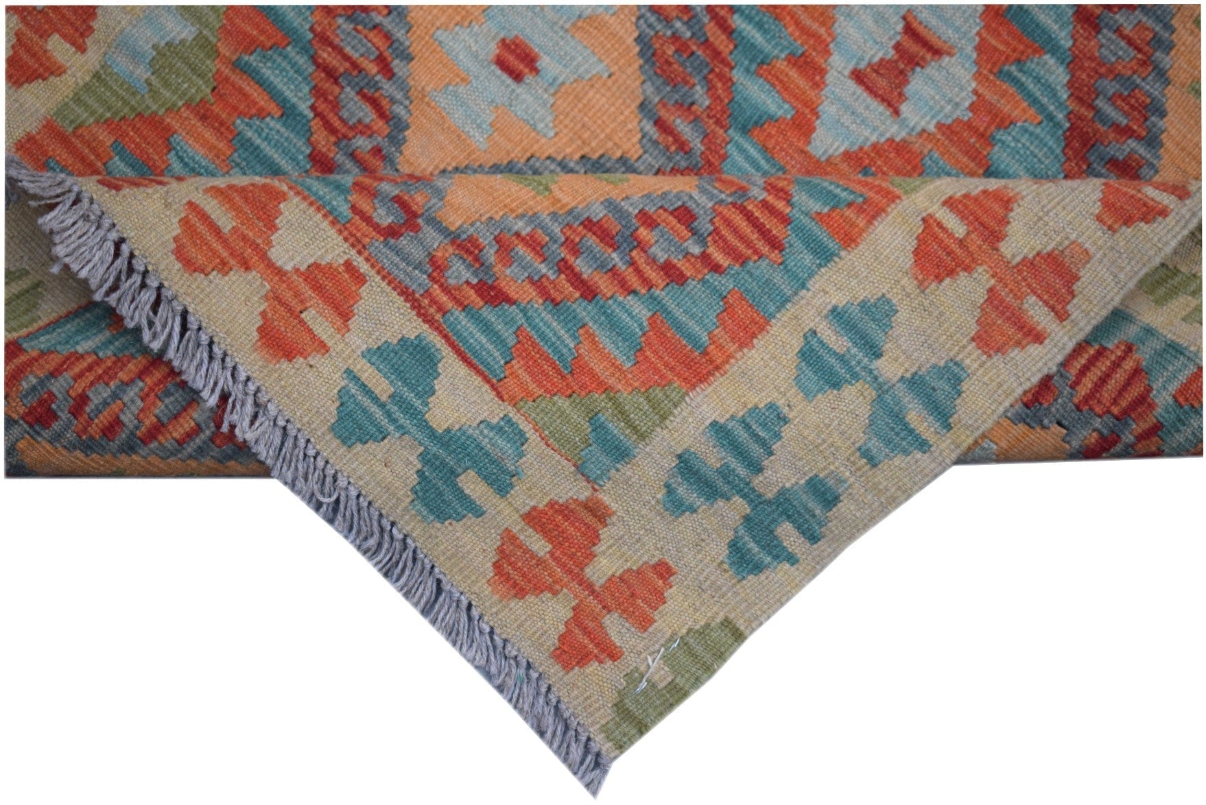 Handmade Maimana Kilim Hallway Runner | 305 x 81 cm - Najaf Rugs & Textile
