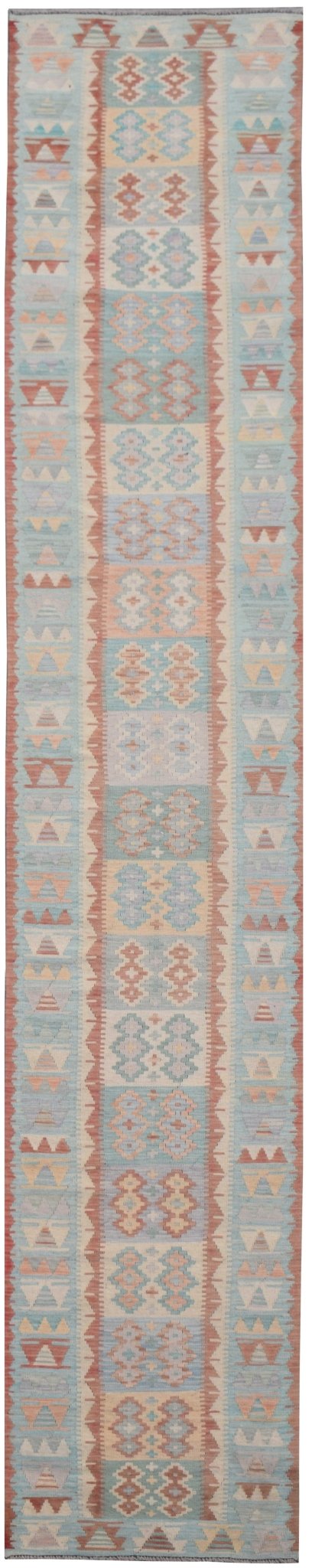 Handmade Maimana Kilim Hallway Runner | 478 x 76 cm - Najaf Rugs & Textile