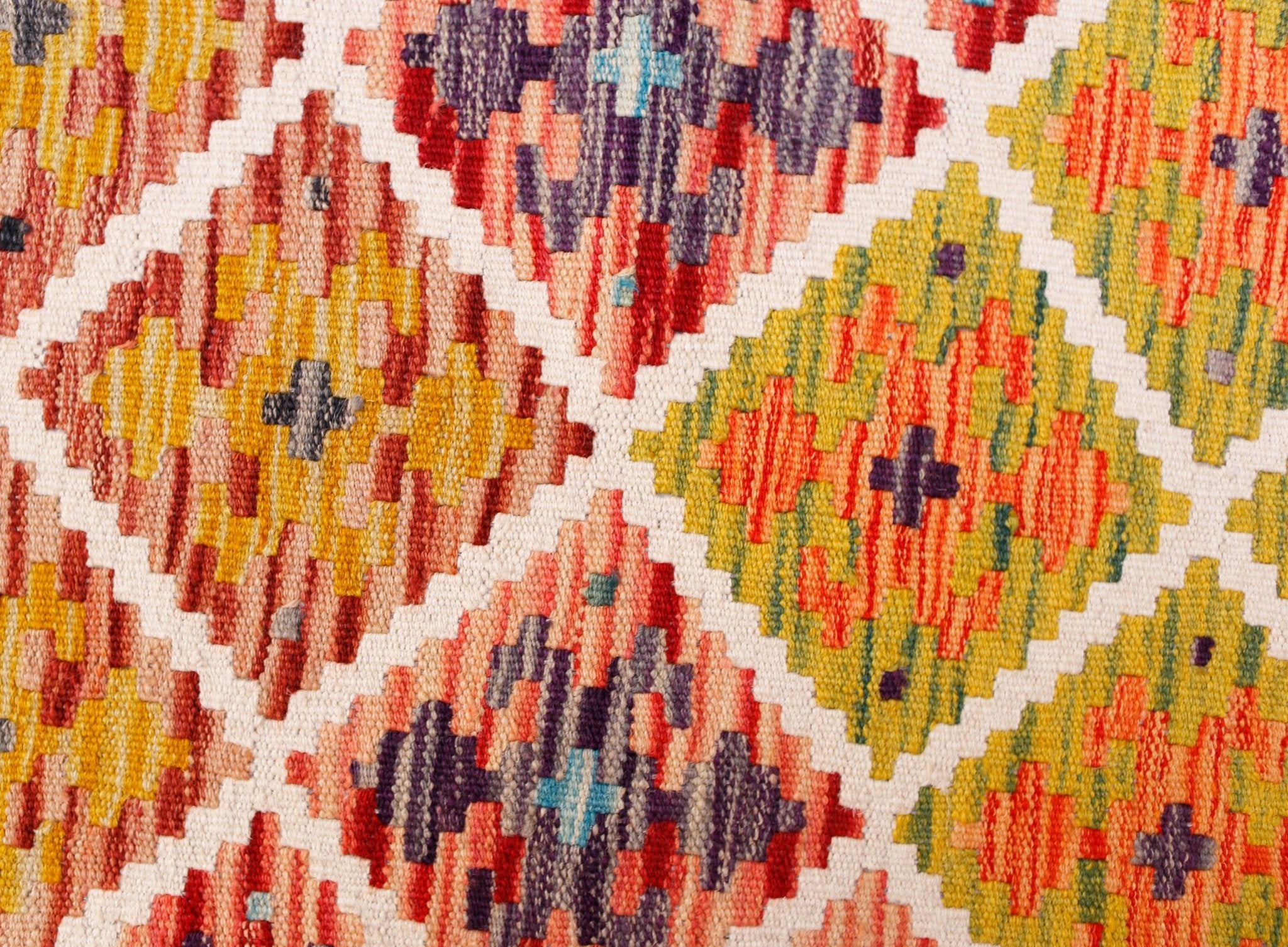 Handmade Maimana Killim Hallway Runner | 196 x 61 cm | 6'6" x 2' - Najaf Rugs & Textile