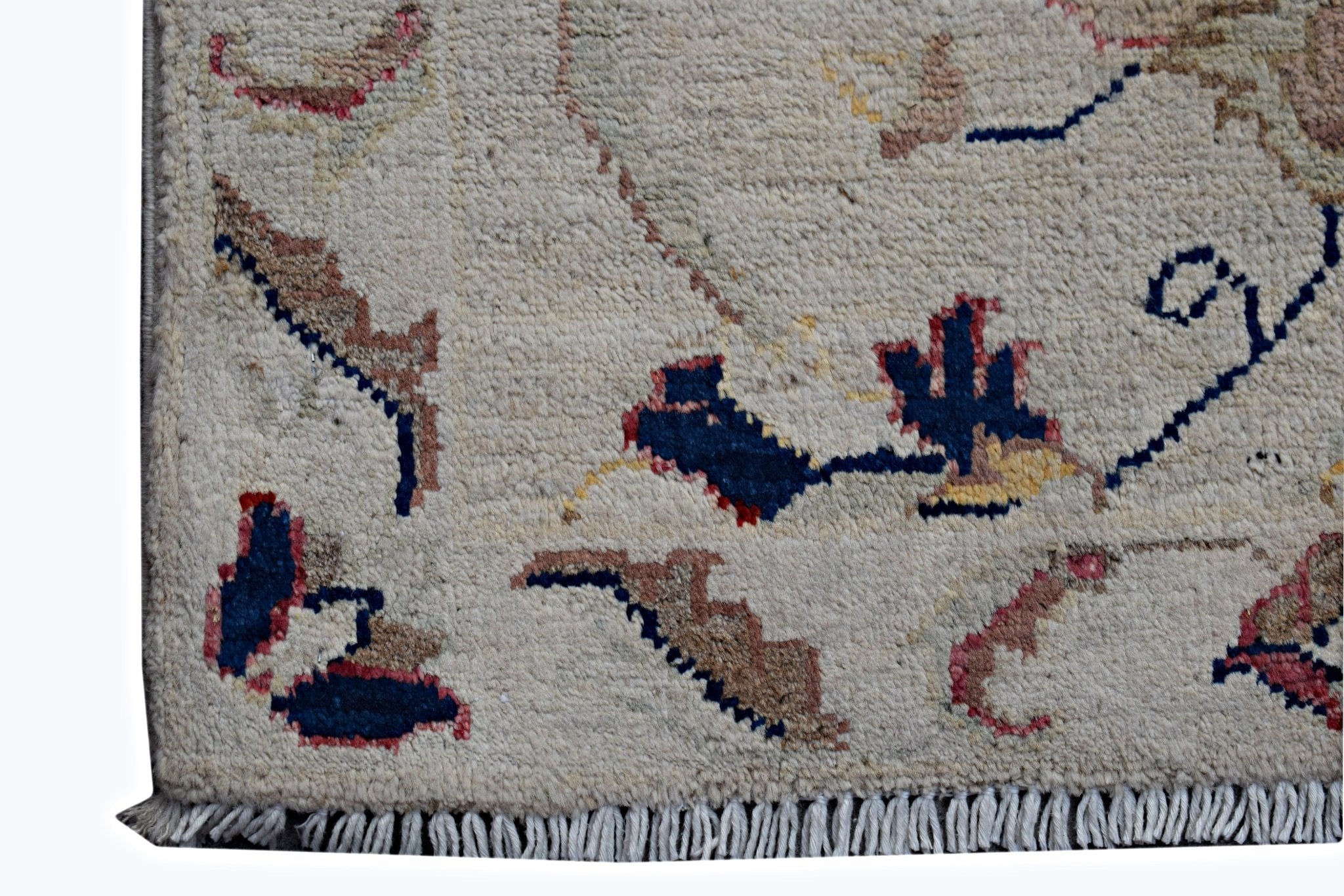 Handmade Mini Afghan Chobi Rug | 86 x 60 cm | 2'10" x 2' - Najaf Rugs & Textile