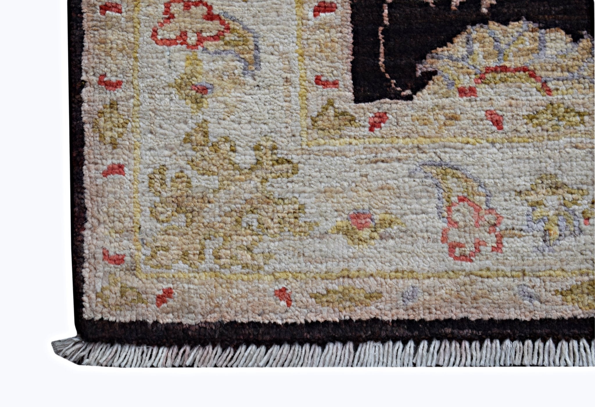 Handmade Mini Afghan Chobi Rug | 87 x 65 cm | 2'10" x 2'2" - Najaf Rugs & Textile