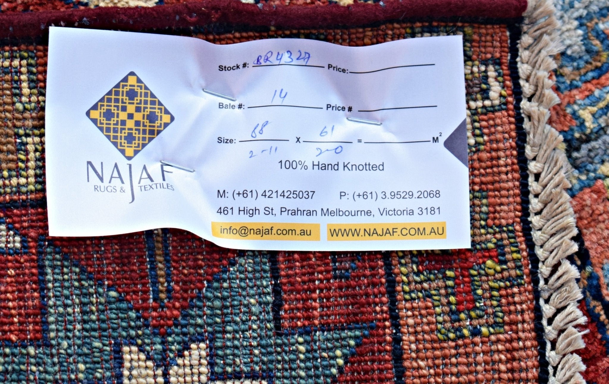 Handmade Mini Afghan Chobi Rug | 88 x 61 cm | 2'11" x 2' - Najaf Rugs & Textile