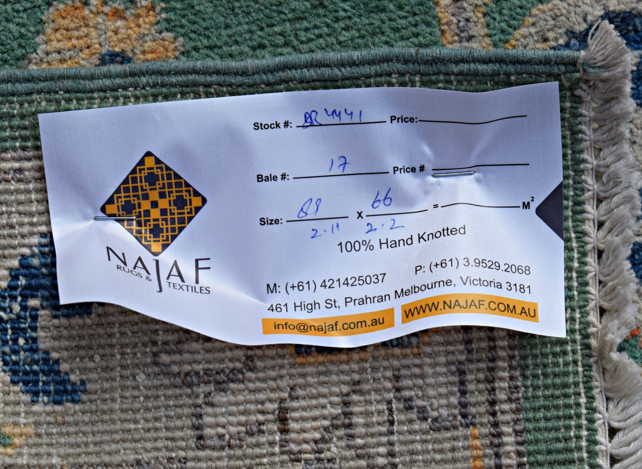 Handmade Mini Afghan Chobi Rug | 89 x 66 cm | 2'11" x 2'2" - Najaf Rugs & Textile