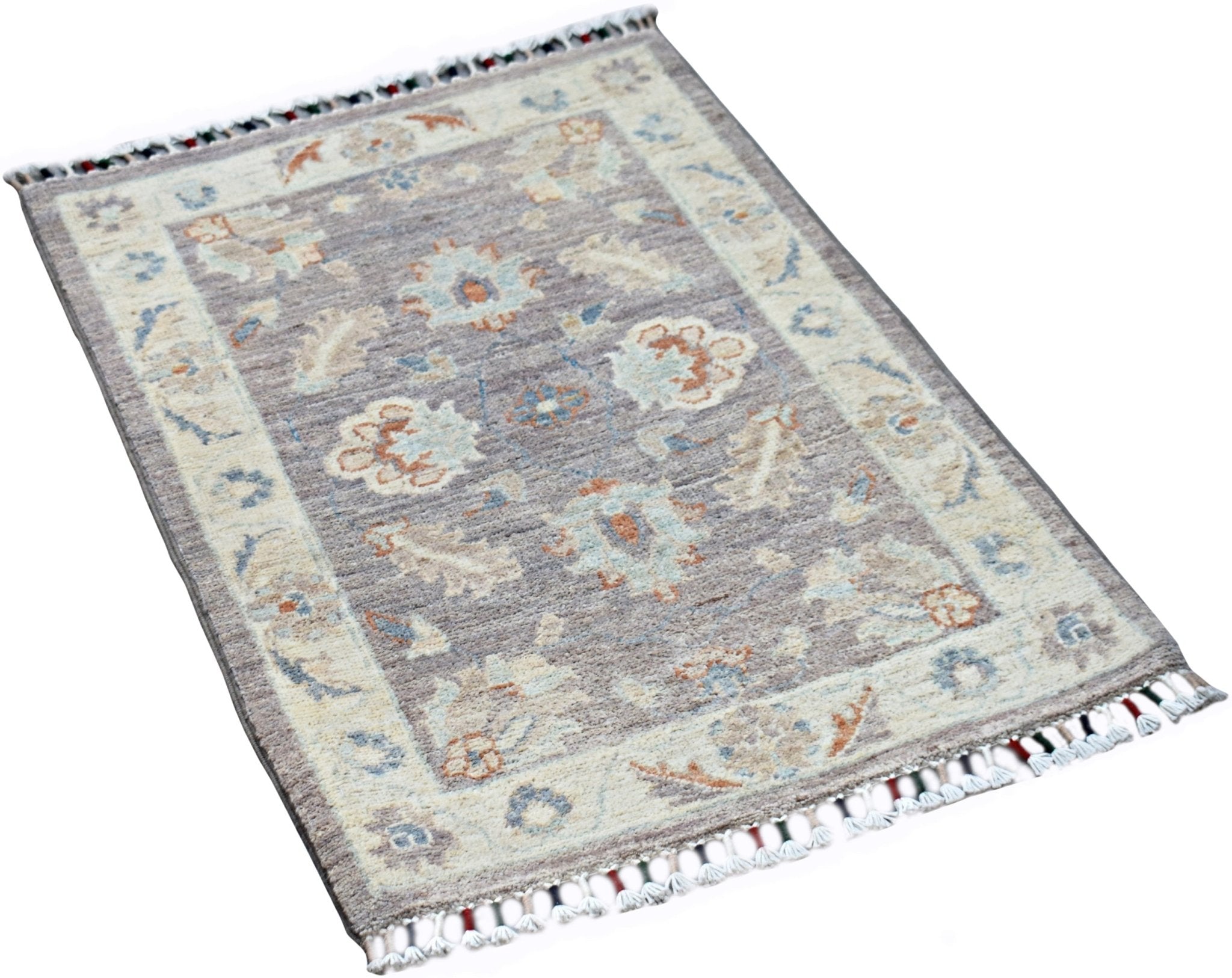 Handmade Mini Afghan Chobi Rug | 91 x 61 cm | 3' x 2' - Najaf Rugs & Textile