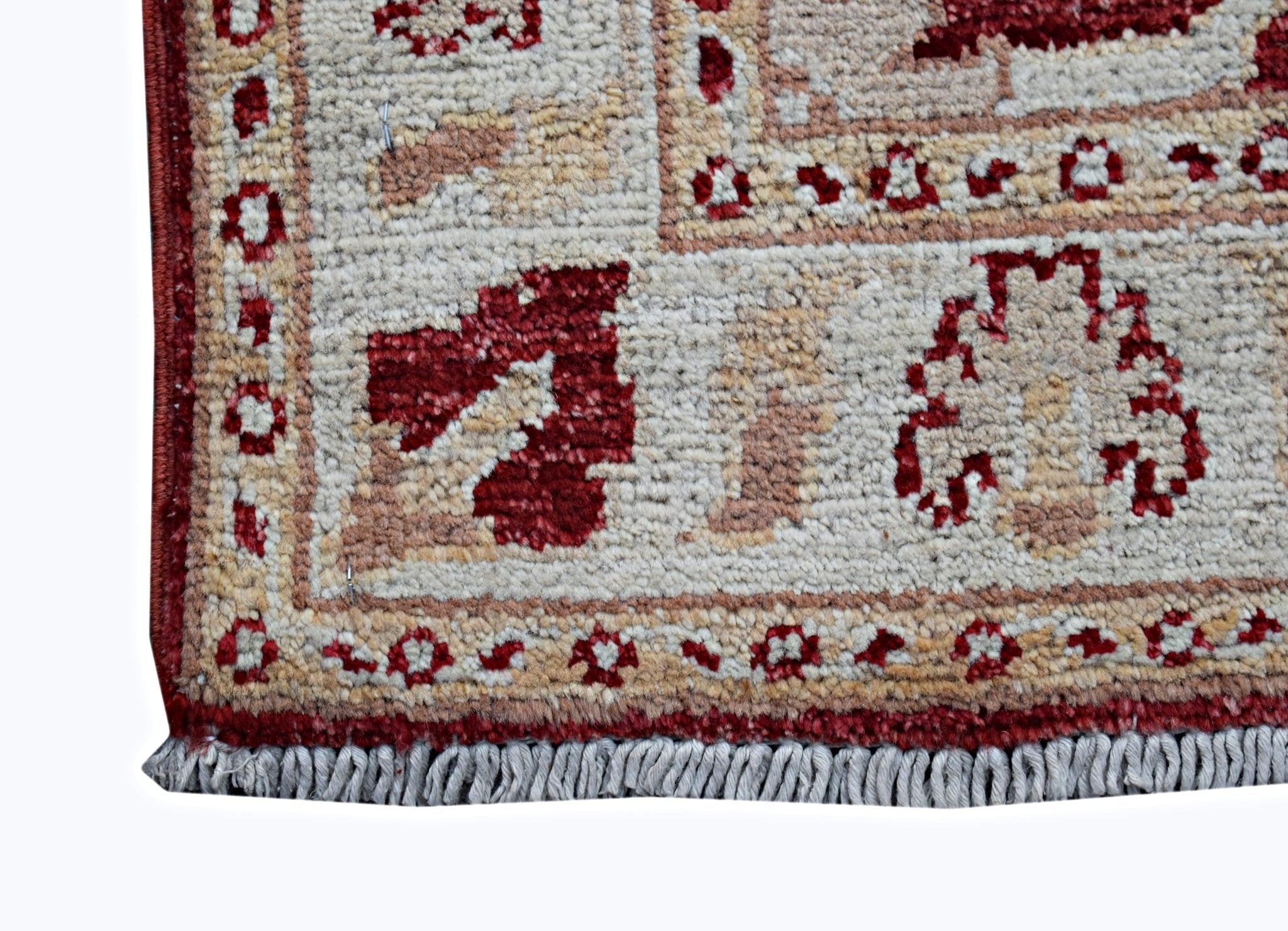 Handmade Mini Afghan Chobi Rug | 91 x 62 cm | 3' x 2' - Najaf Rugs & Textile