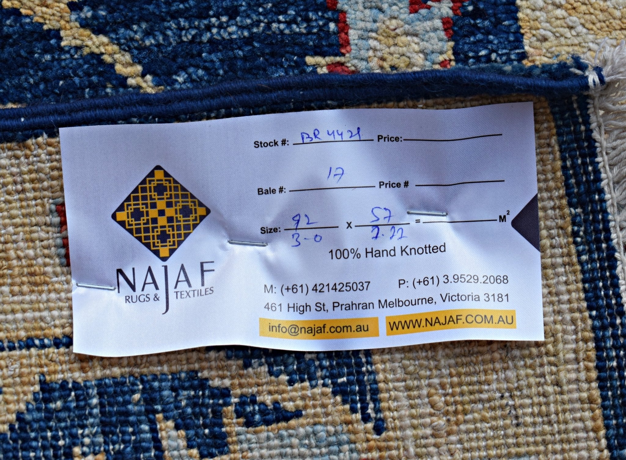 Handmade Mini Afghan Chobi Rug | 92 x 57 cm | 3' x 1'11" - Najaf Rugs & Textile