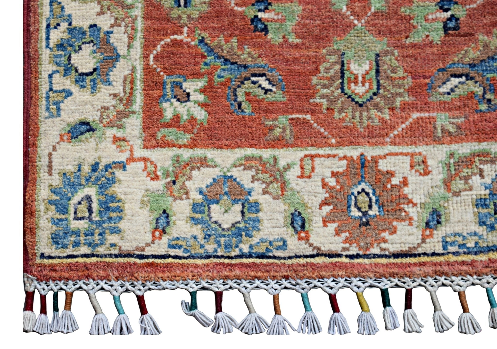 Handmade Mini Afghan Chobi Rug | 92 x 59 cm | 3' x 1'11" - Najaf Rugs & Textile