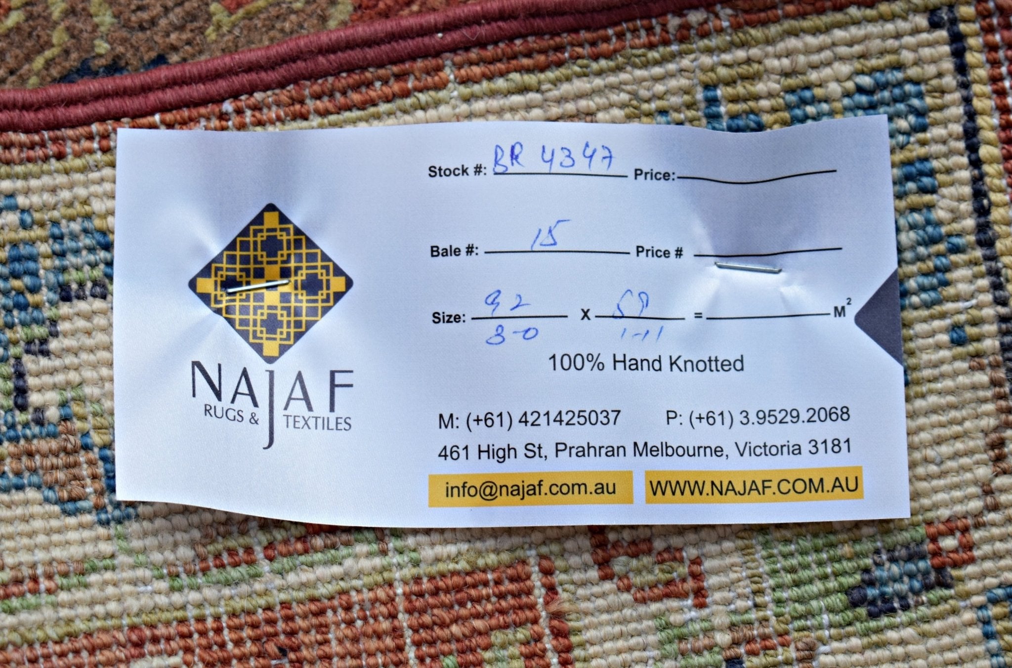 Handmade Mini Afghan Chobi Rug | 92 x 59 cm | 3' x 1'11" - Najaf Rugs & Textile