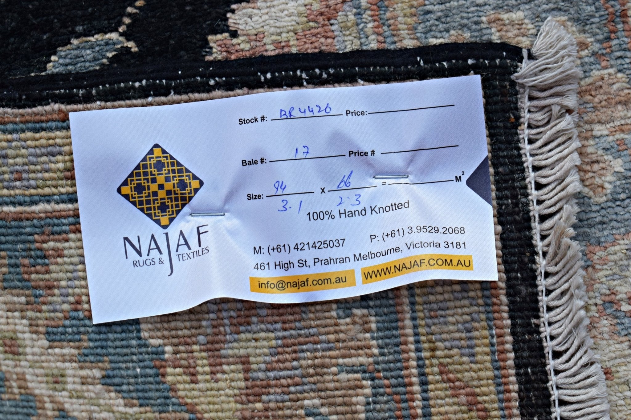 Handmade Mini Afghan Chobi Rug | 94 x 66 cm | 3'1" x 2'3" - Najaf Rugs & Textile