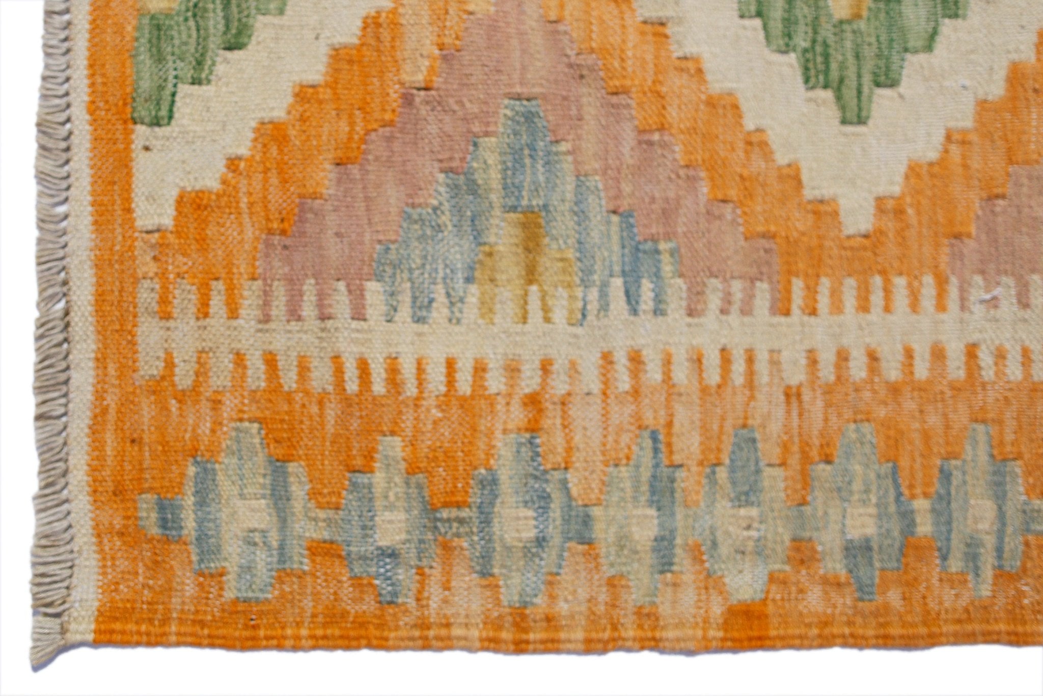 Handmade Mini Afghan Maimana Kilim | 102 x 59 cm | 3'4" x 1'11" - Najaf Rugs & Textile