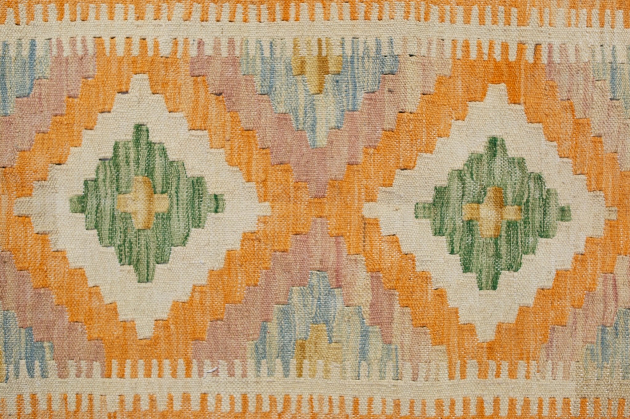 Handmade Mini Afghan Maimana Kilim | 102 x 59 cm | 3'4" x 1'11" - Najaf Rugs & Textile