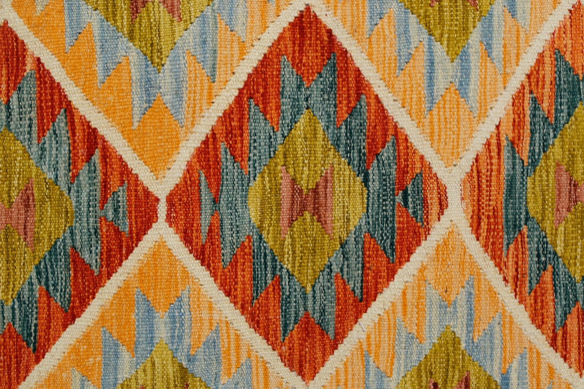 Handmade Mini Afghan Maimana Kilim | 102 x 70 cm | 3'4" x 2'4" - Najaf Rugs & Textile