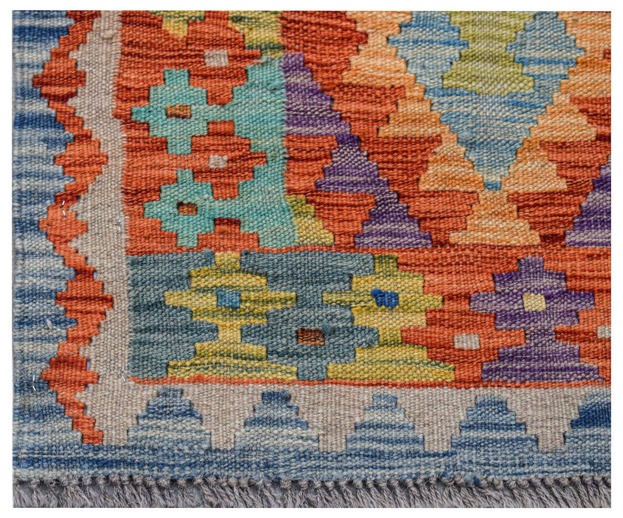 Handmade Mini Afghan Maimana Kilim | 83 x 62 cm | 2'8" x 2' - Najaf Rugs & Textile