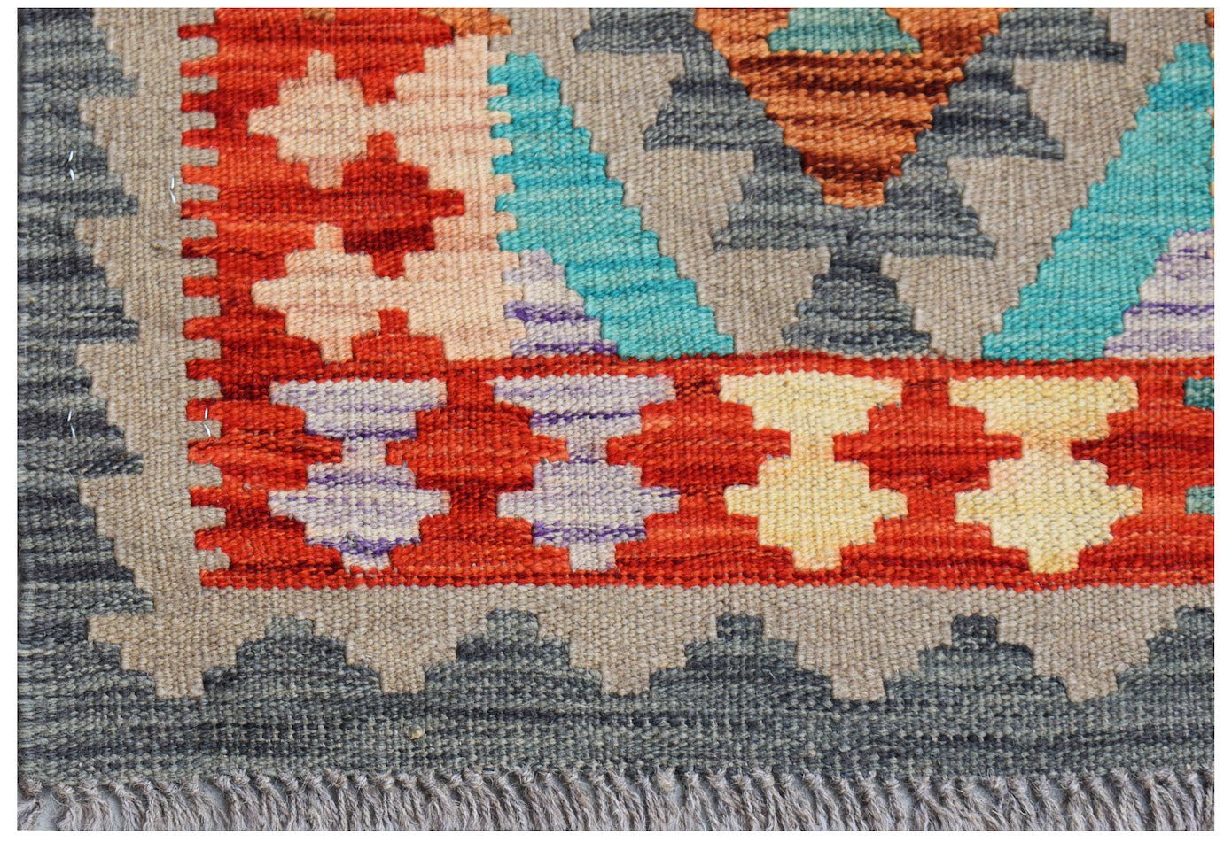Handmade Mini Afghan Maimana Kilim | 85 x 62 cm | 2'10" x 2' - Najaf Rugs & Textile
