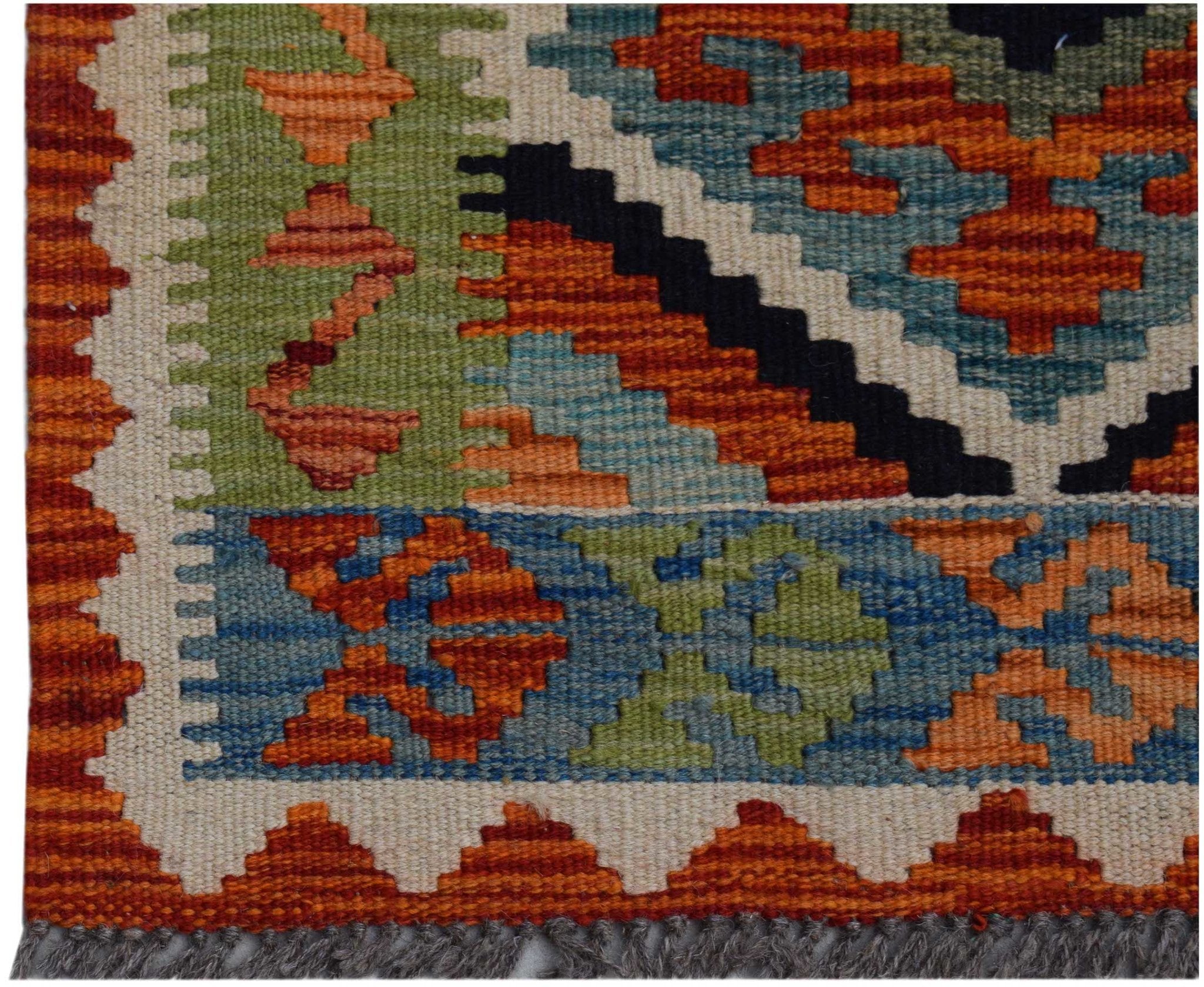 Handmade Mini Afghan Maimana Kilim | 88 x 56 cm | 2'11" x 1'10" - Najaf Rugs & Textile