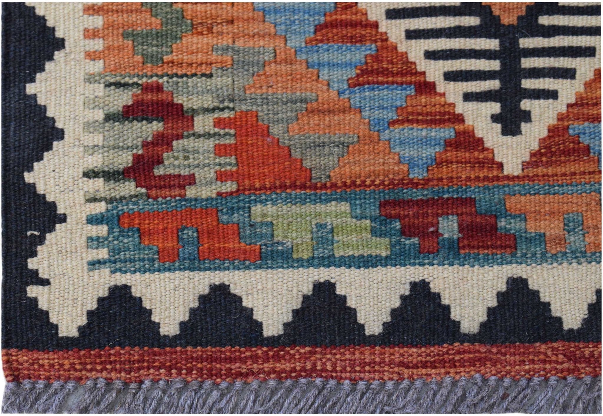 Handmade Mini Afghan Maimana Kilim | 90 x 57 cm | 3' x 1'10" - Najaf Rugs & Textile