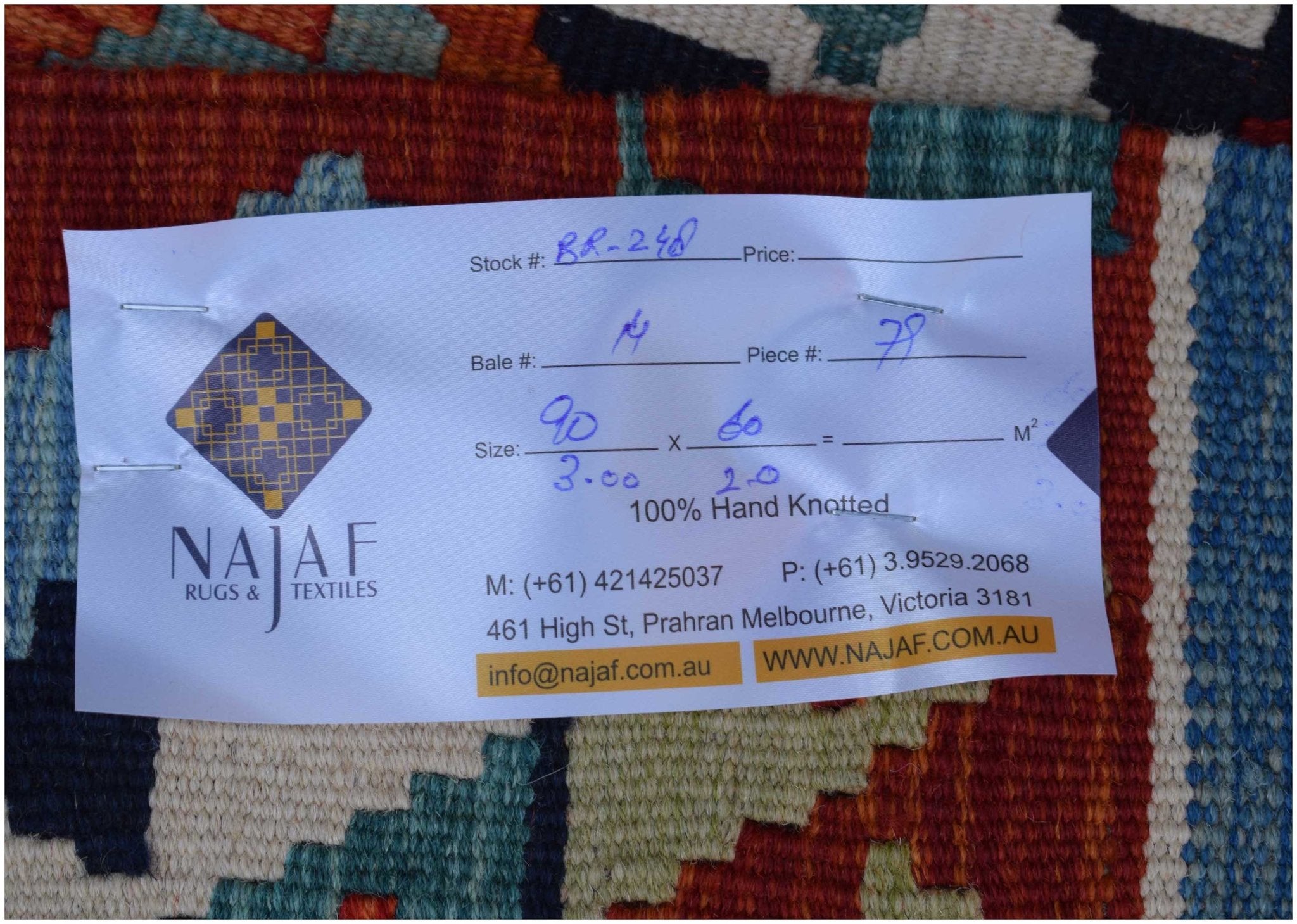 Handmade Mini Afghan Maimana Kilim | 90 x 60 cm | 3' x 2' - Najaf Rugs & Textile