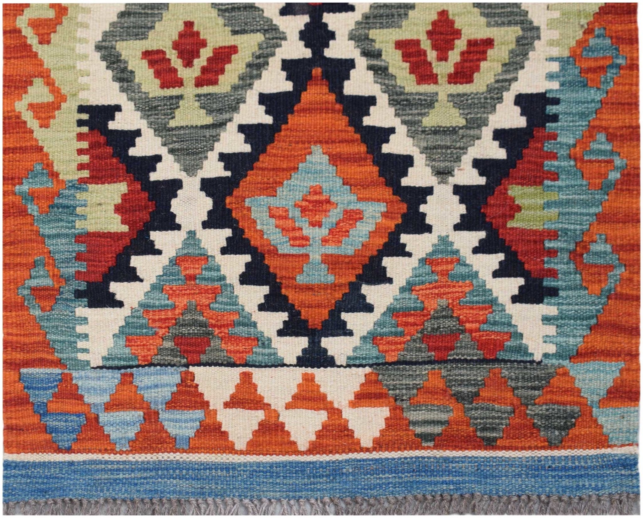 Handmade Mini Afghan Maimana Kilim | 90 x 60 cm | 3' x 2' - Najaf Rugs & Textile