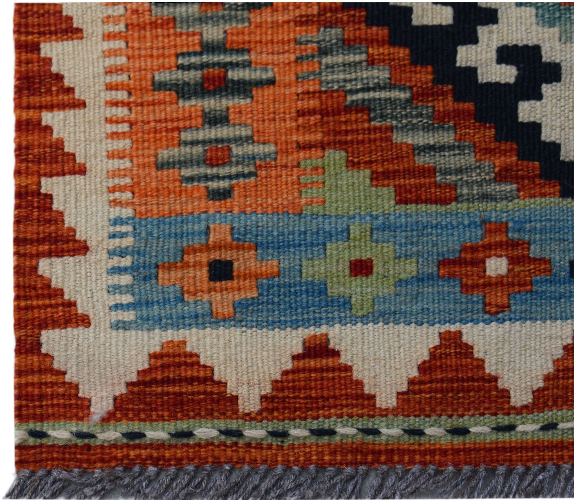 Handmade Mini Afghan Maimana Kilim | 91 x 61 cm | 3' x 2' - Najaf Rugs & Textile
