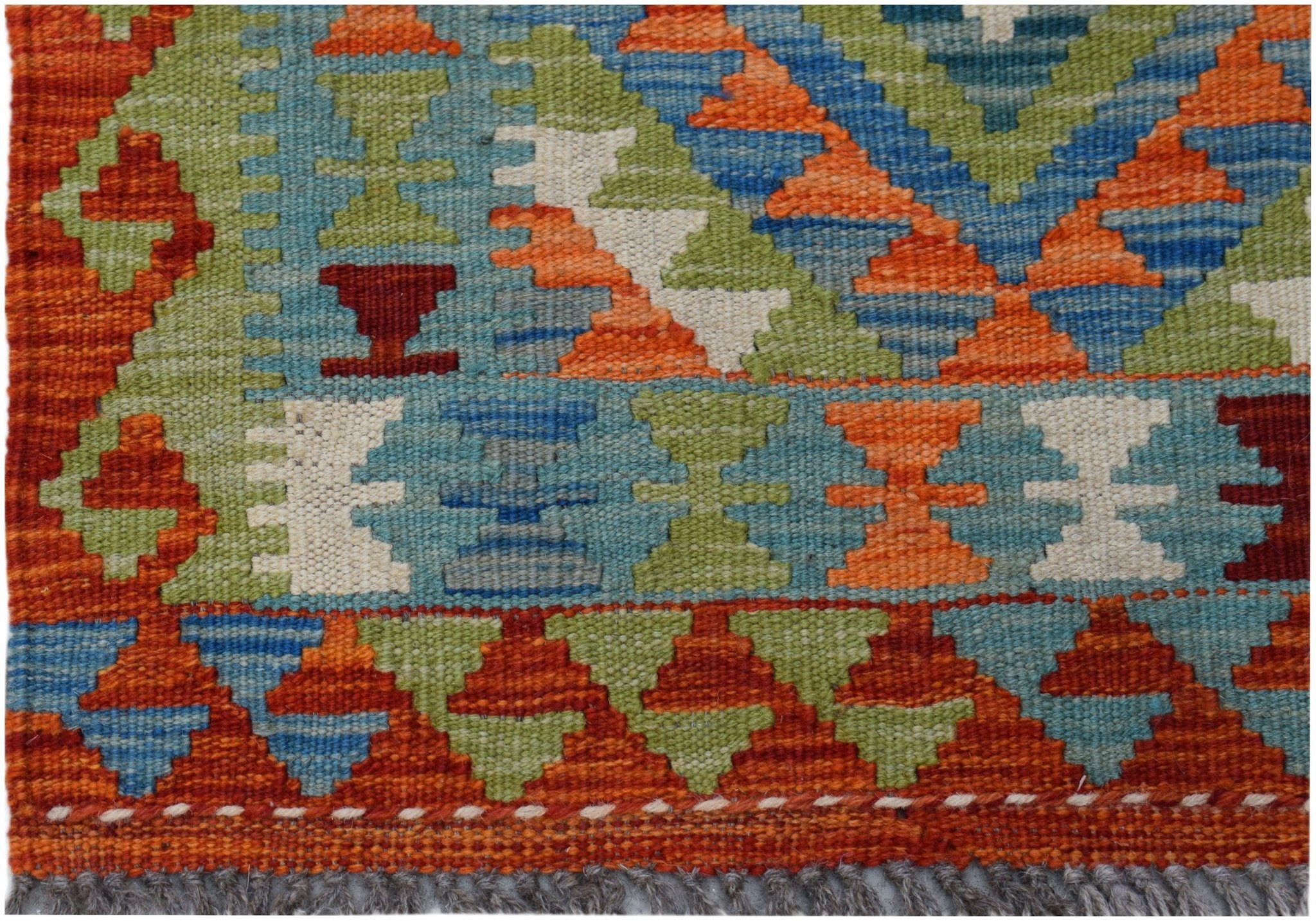 Handmade Mini Afghan Maimana Kilim | 92 x 63 cm | 3' x 2'1" - Najaf Rugs & Textile