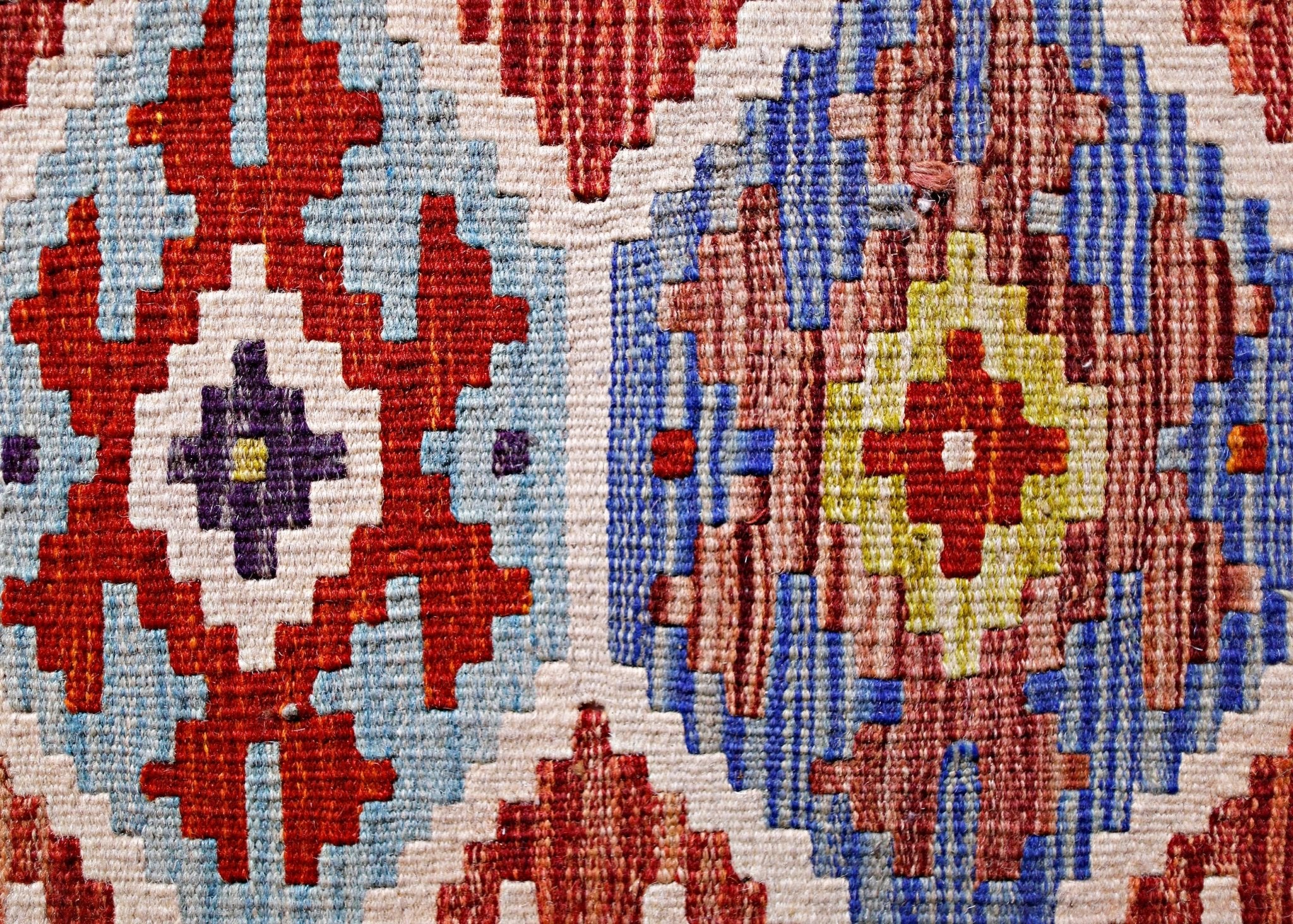 Handmade Mini Afghan Maimana Kilim | 94 x 60 cm | 3'1" x 2' - Najaf Rugs & Textile