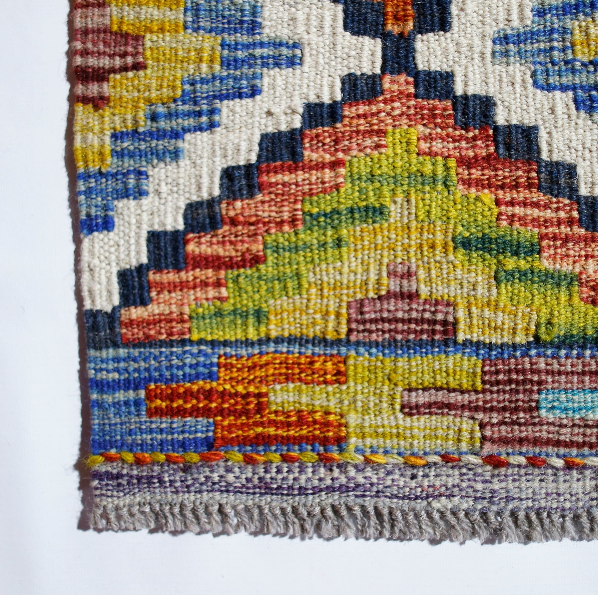 Handmade Mini Afghan Maimana Kilim | 94 x 60 cm | 3'1" x 2' - Najaf Rugs & Textile