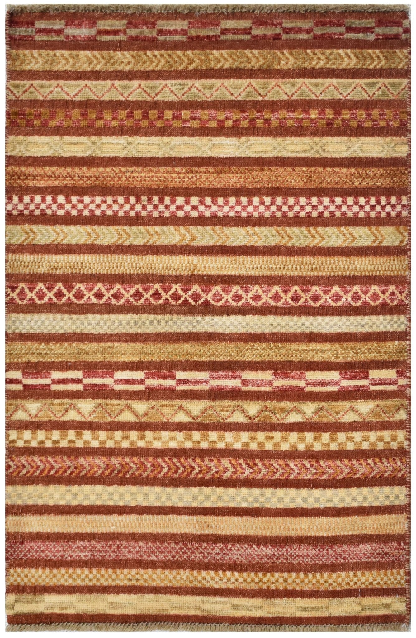 Handmade Mini Barjasta Rug | 94 x 60 cm | 3' x 1'9" - Najaf Rugs & Textile