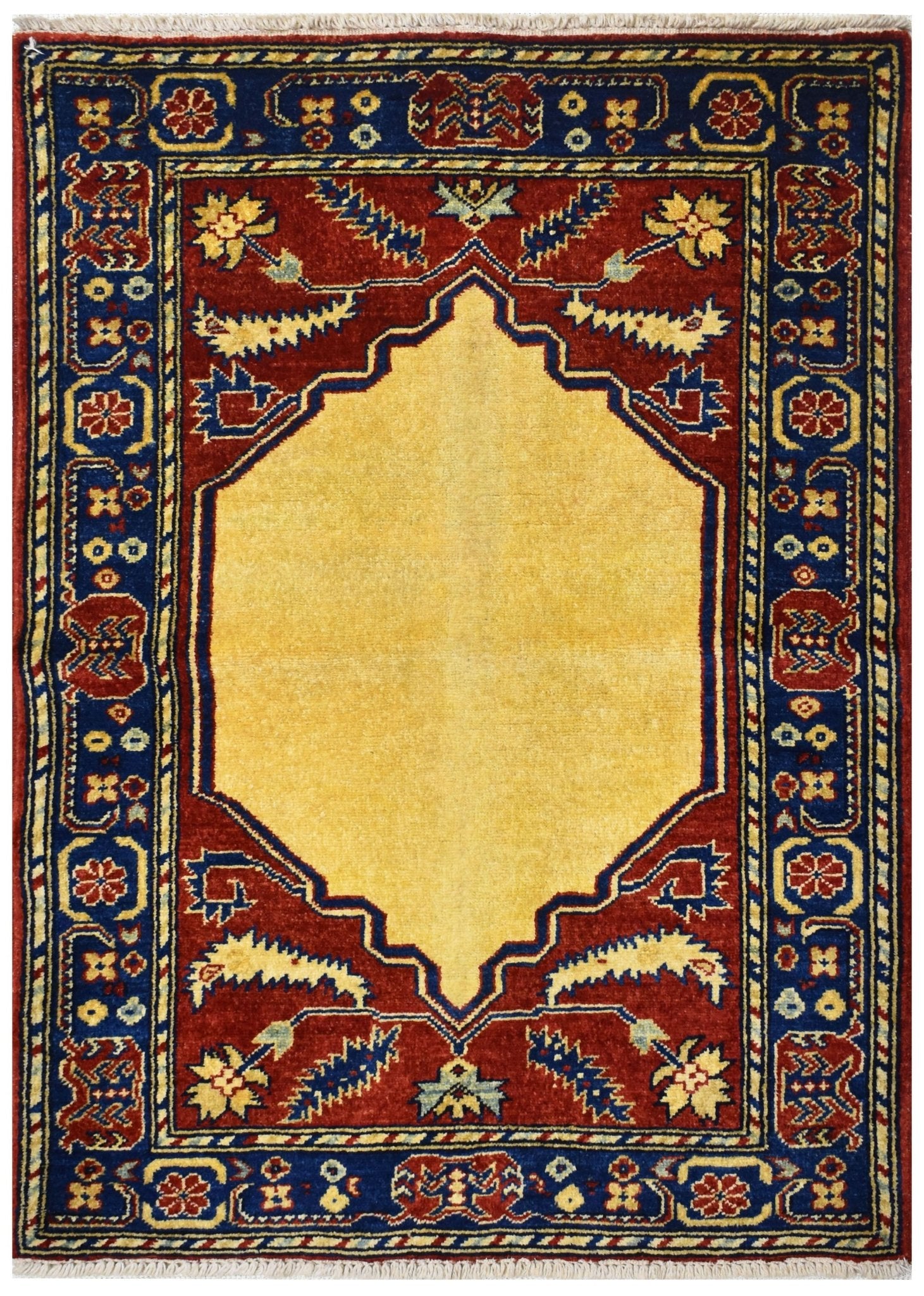 Handmade Mini Chobi Rug | 108 x 77 cm | 3'5" x 2'5" - Najaf Rugs & Textile