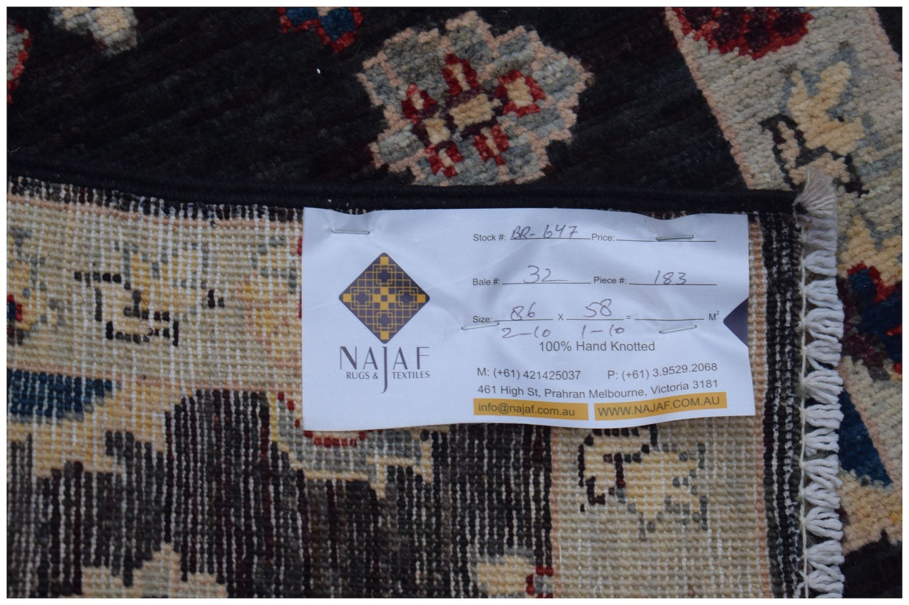 Handmade Mini Chobi Rug | 86 x 58 cm | 2'10" x 1'10" - Najaf Rugs & Textile